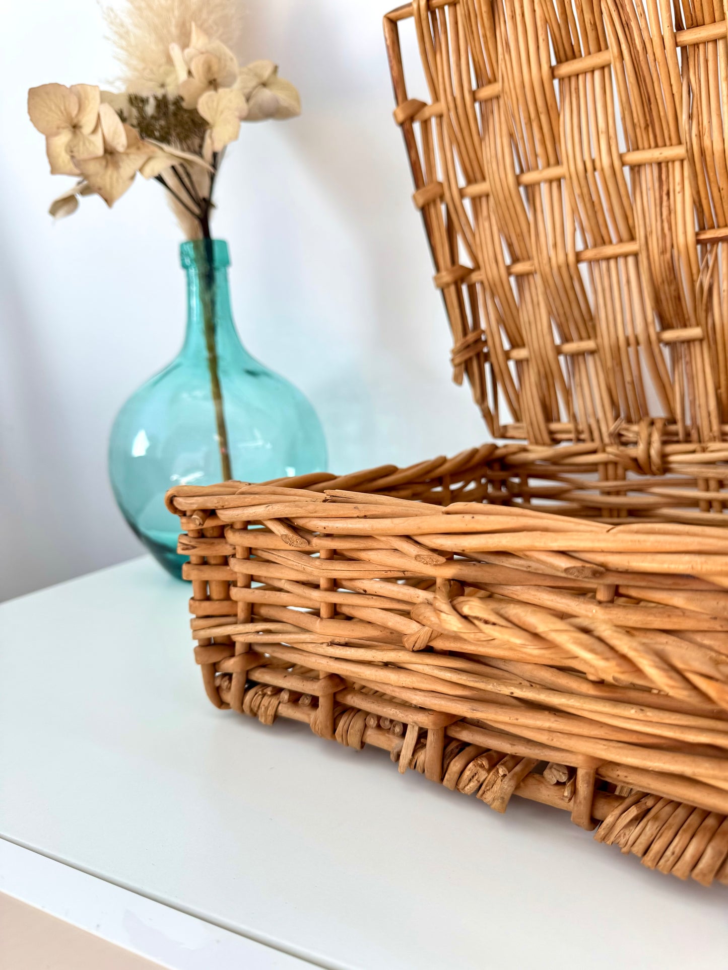 Valise en osier