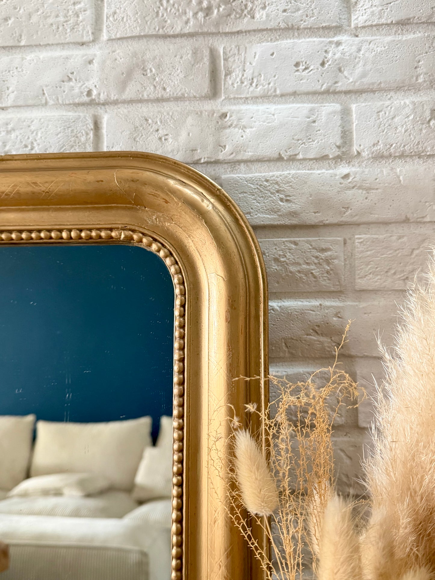 Miroir ancien doré Louis Philippe