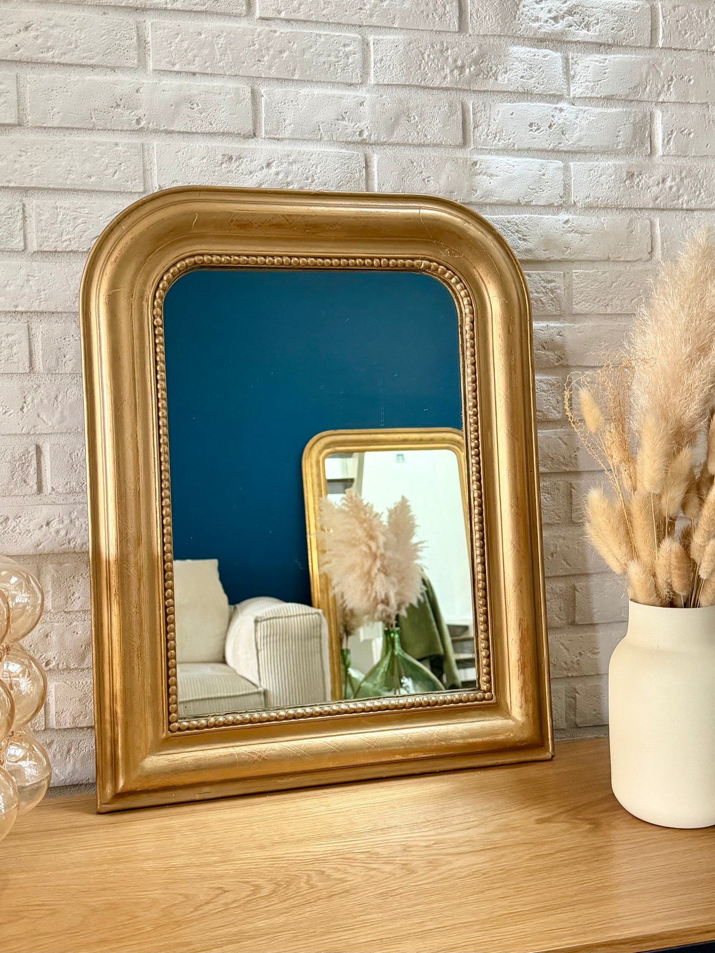 Miroir ancien doré Louis Philippe