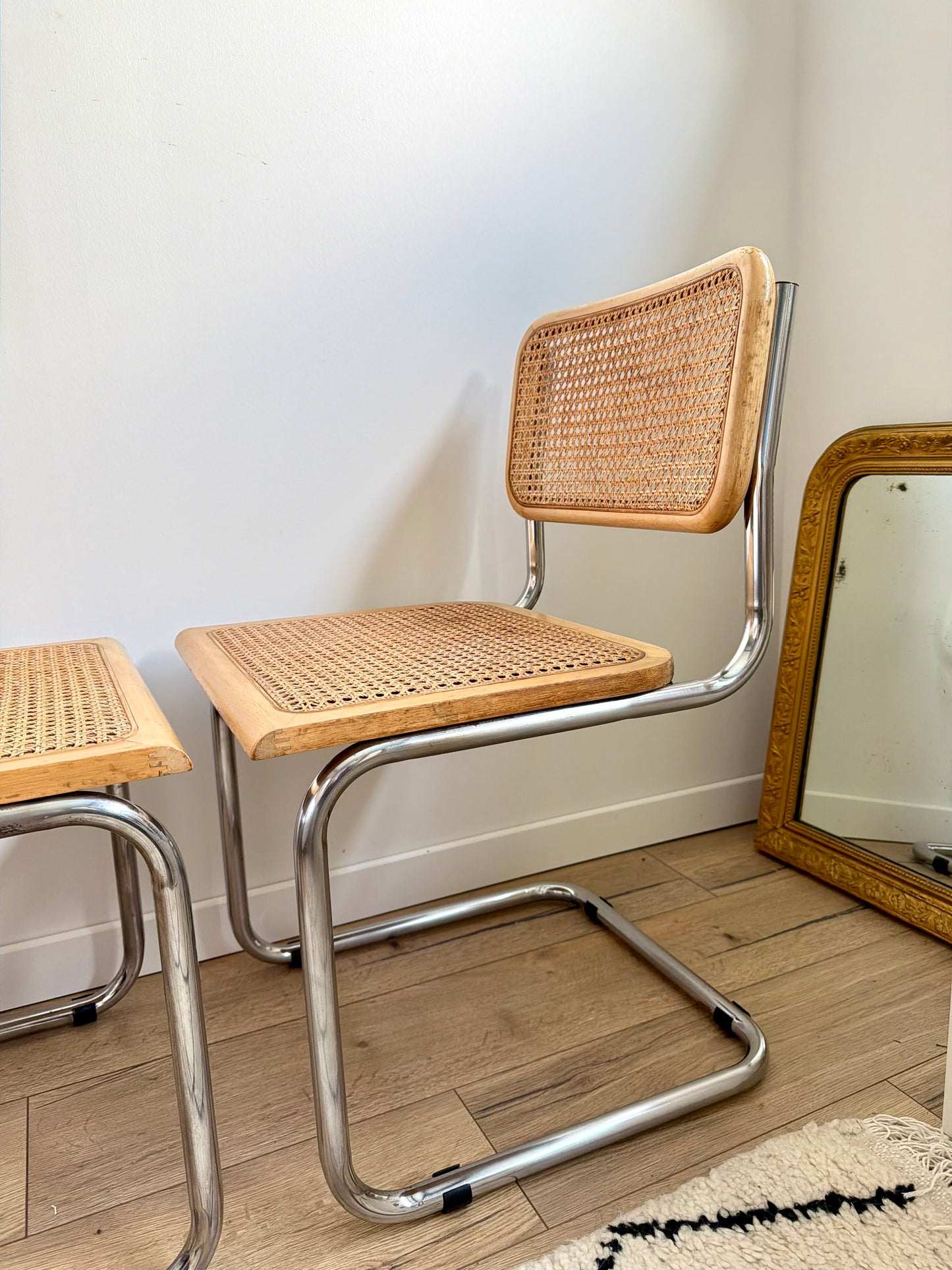 Paire de chaises Cesca B32 vintage en cannage