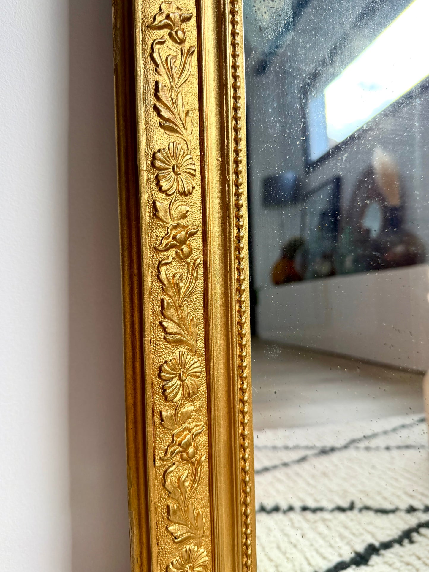 Miroir ancien doré Louis Philippe