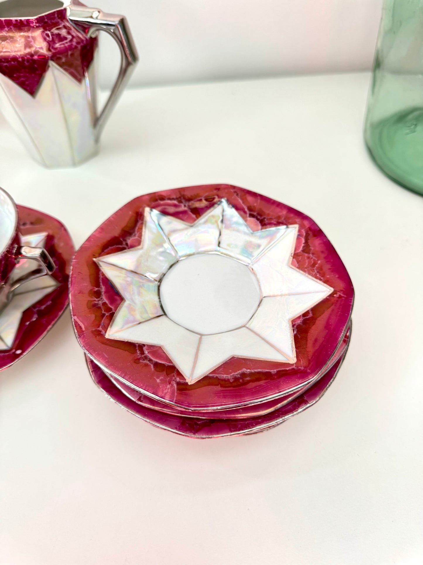 Service à café/thé Art déco, Porcelaine de Saxe