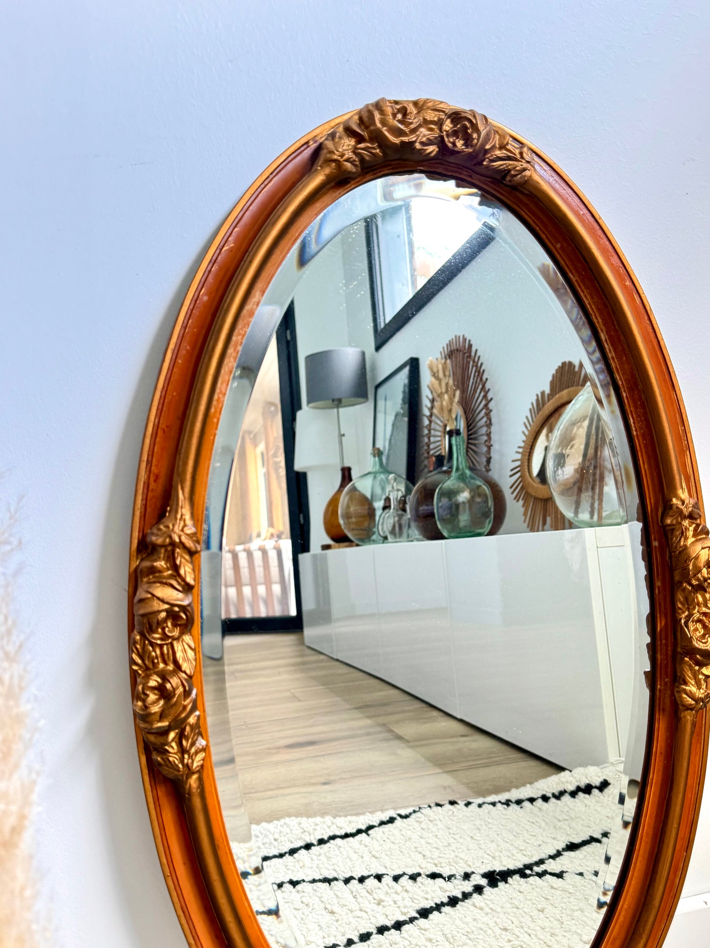 Miroir ancien doré