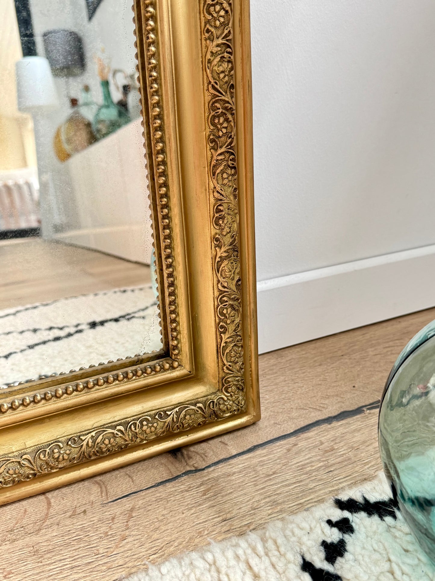Miroir ancien doré Louis Philippe