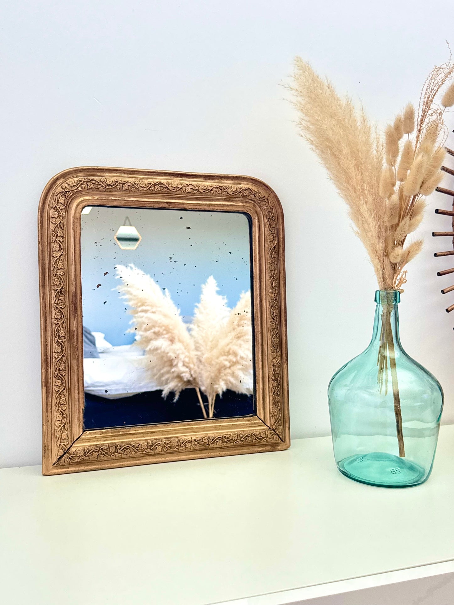 Miroir ancien doré Louis Philippe