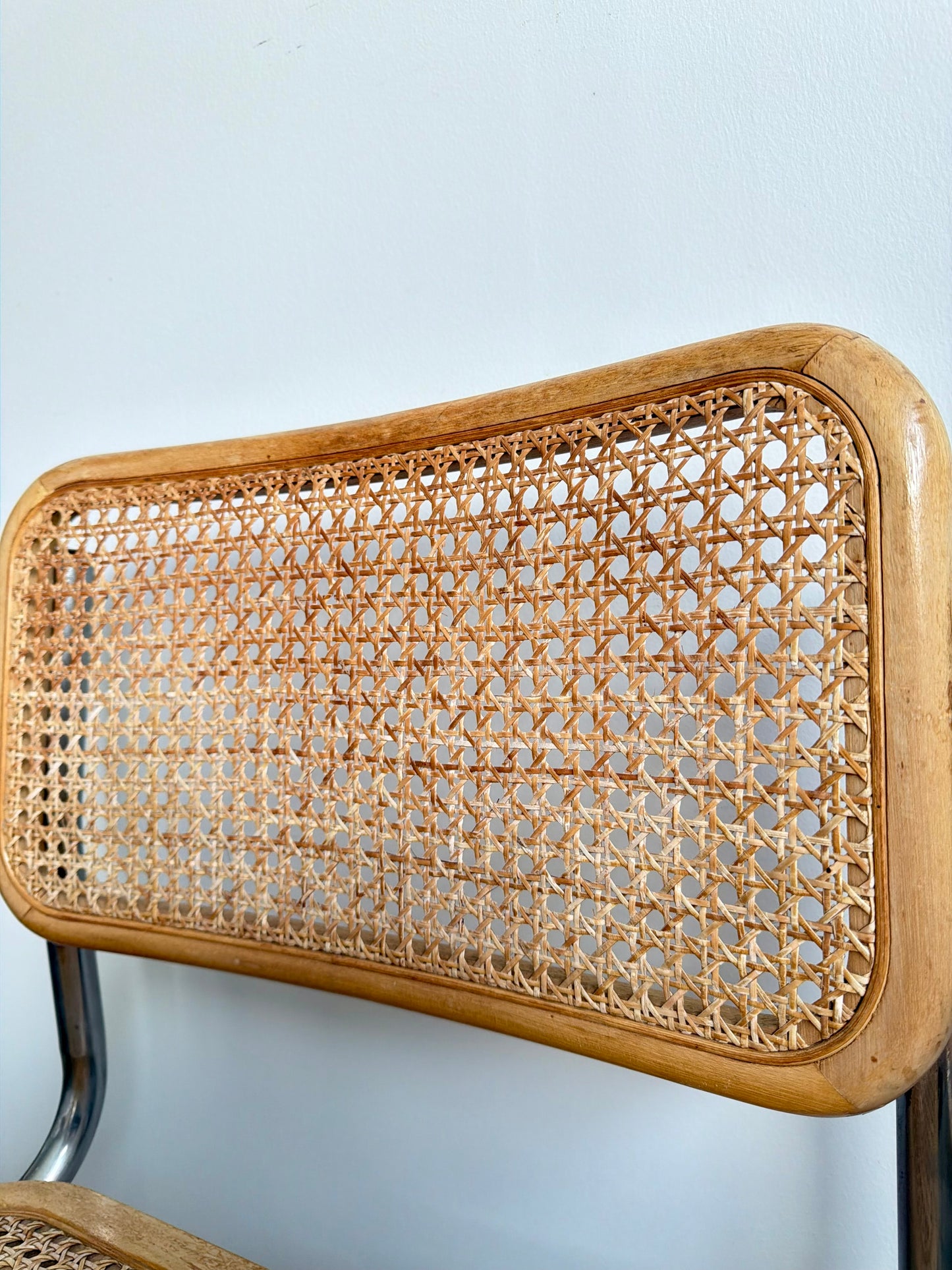 Paire de chaises Cesca B32 vintage en cannage