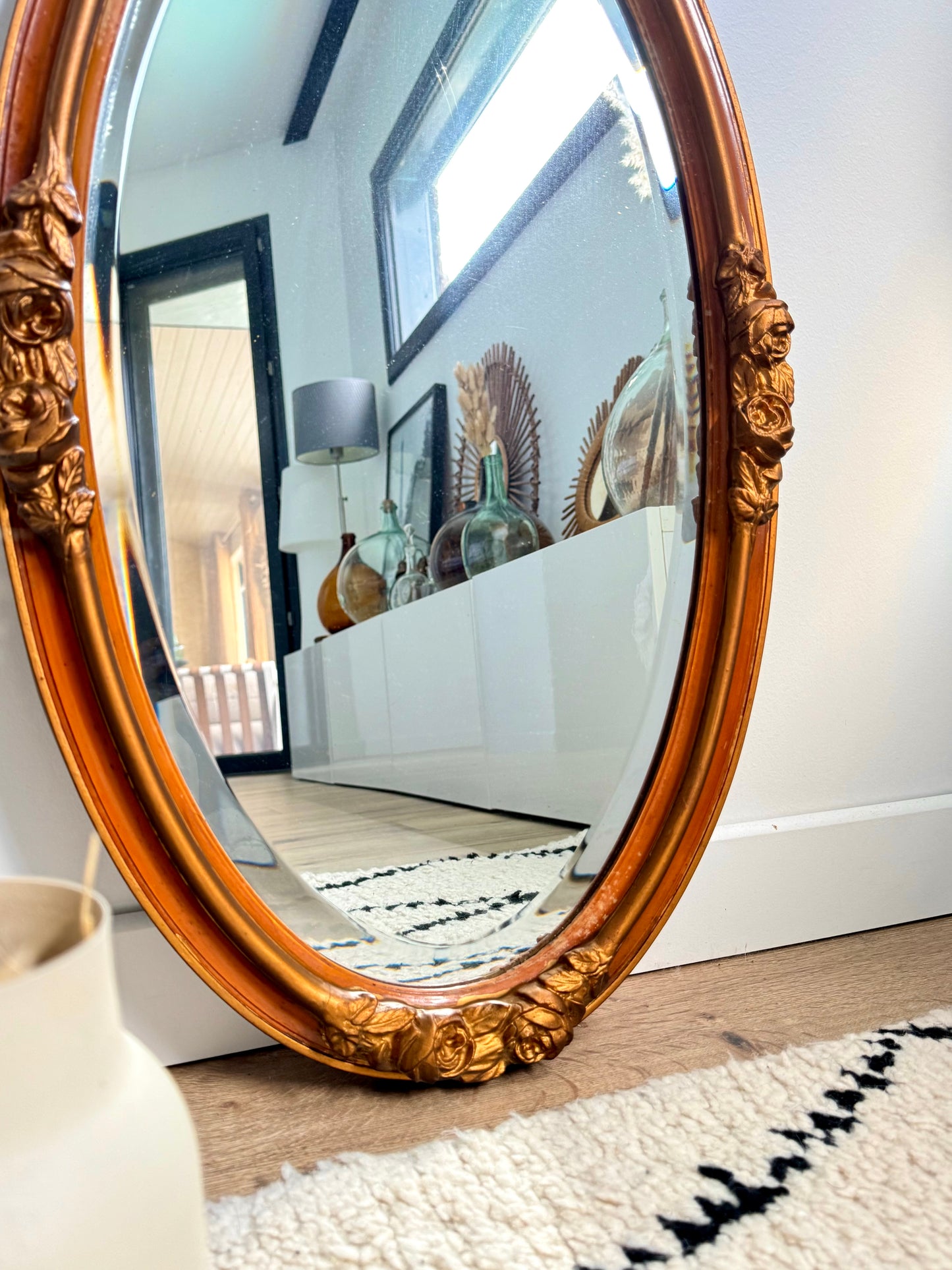 Miroir ancien doré