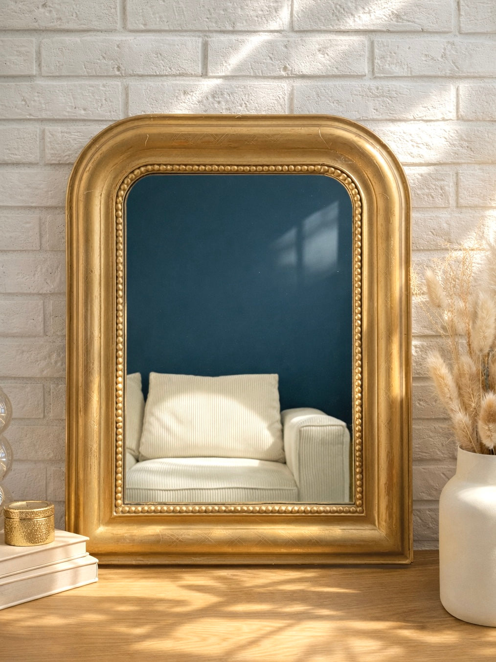 Miroir ancien doré Louis Philippe