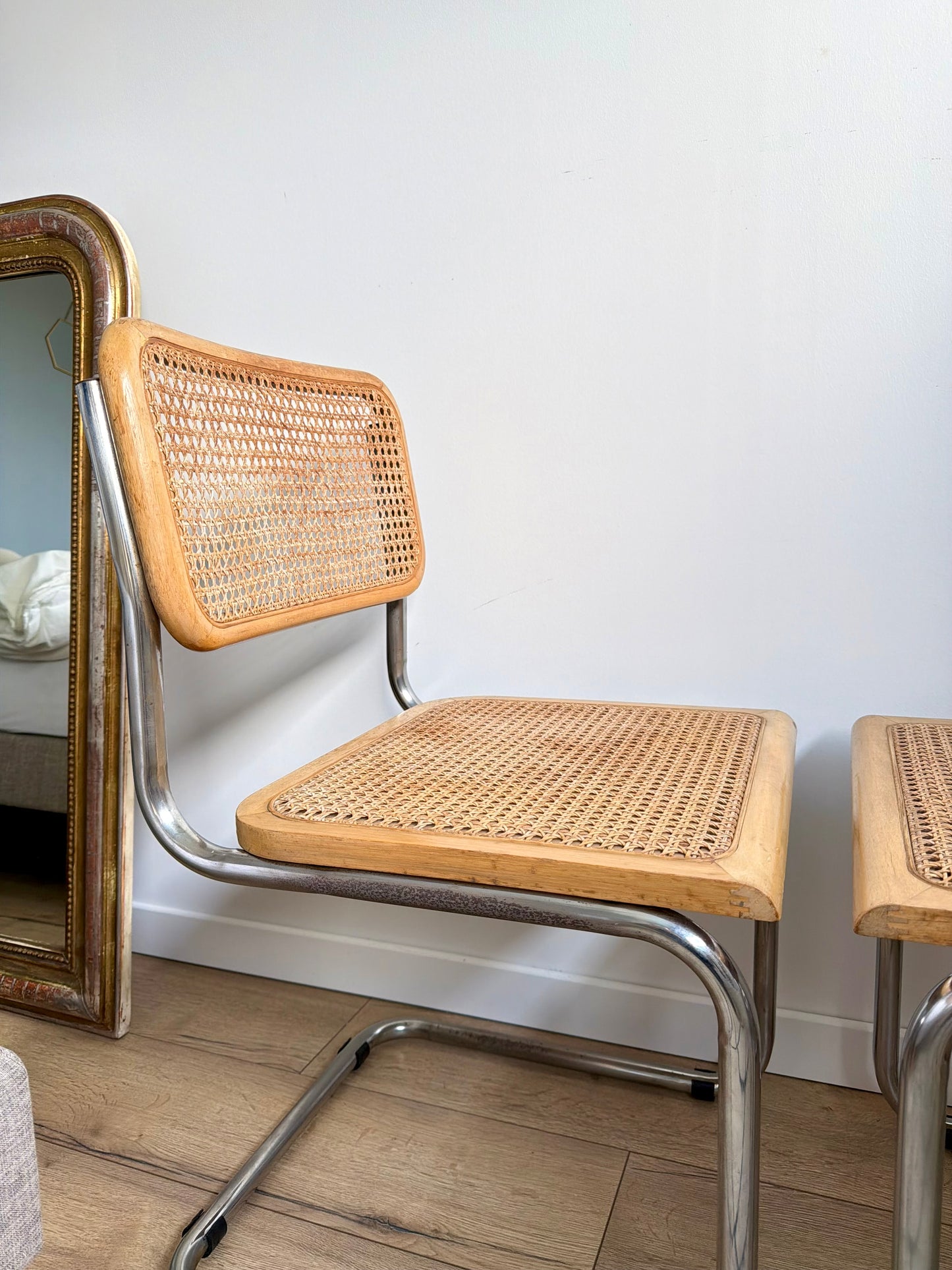 Paire de chaises Cesca B32 vintage en cannage