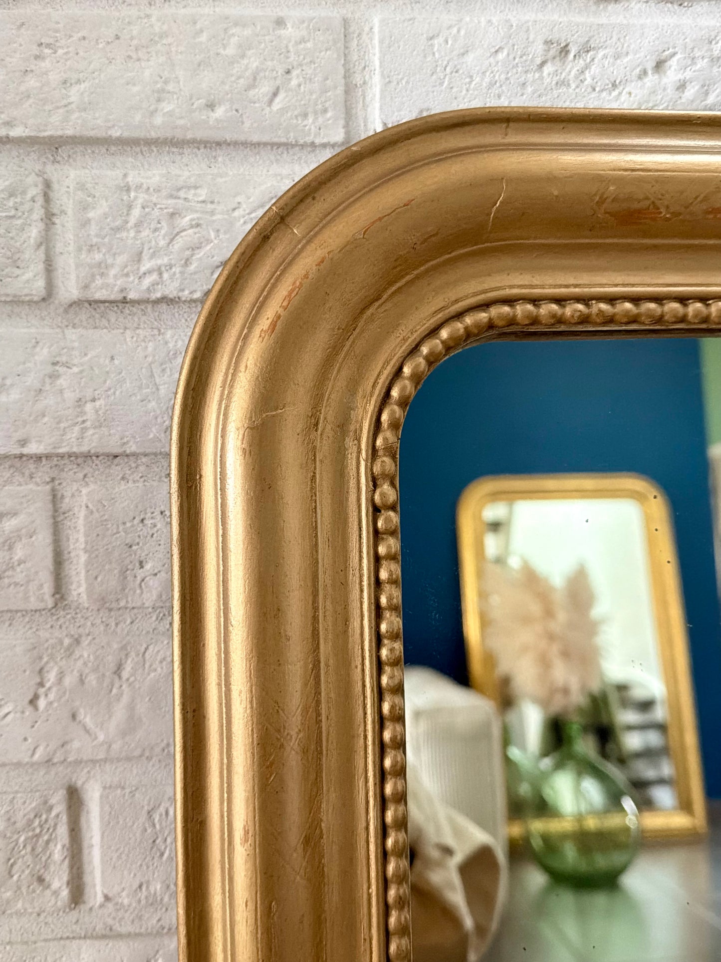 Miroir ancien doré Louis Philippe