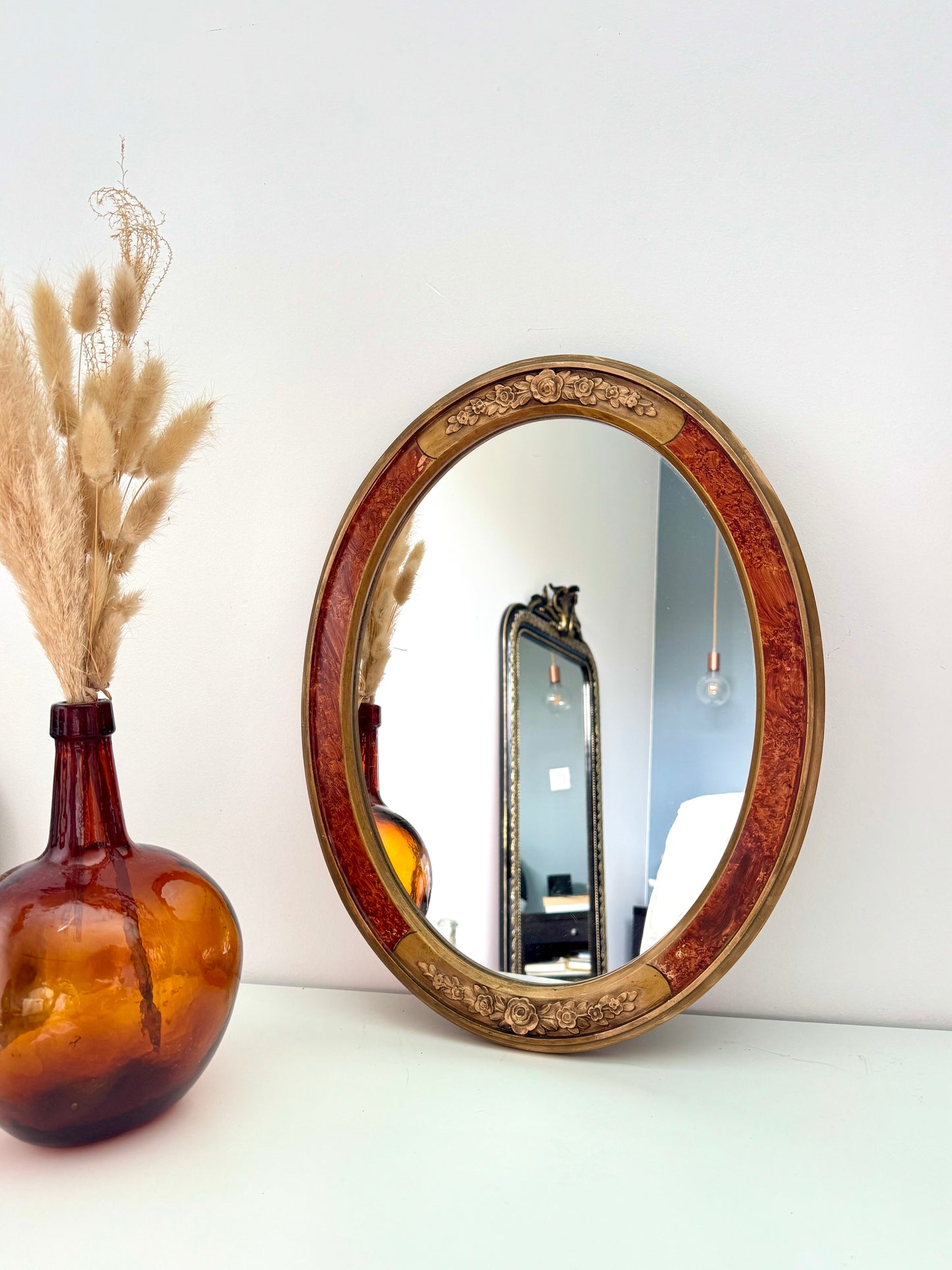 Miroir ancien ovale