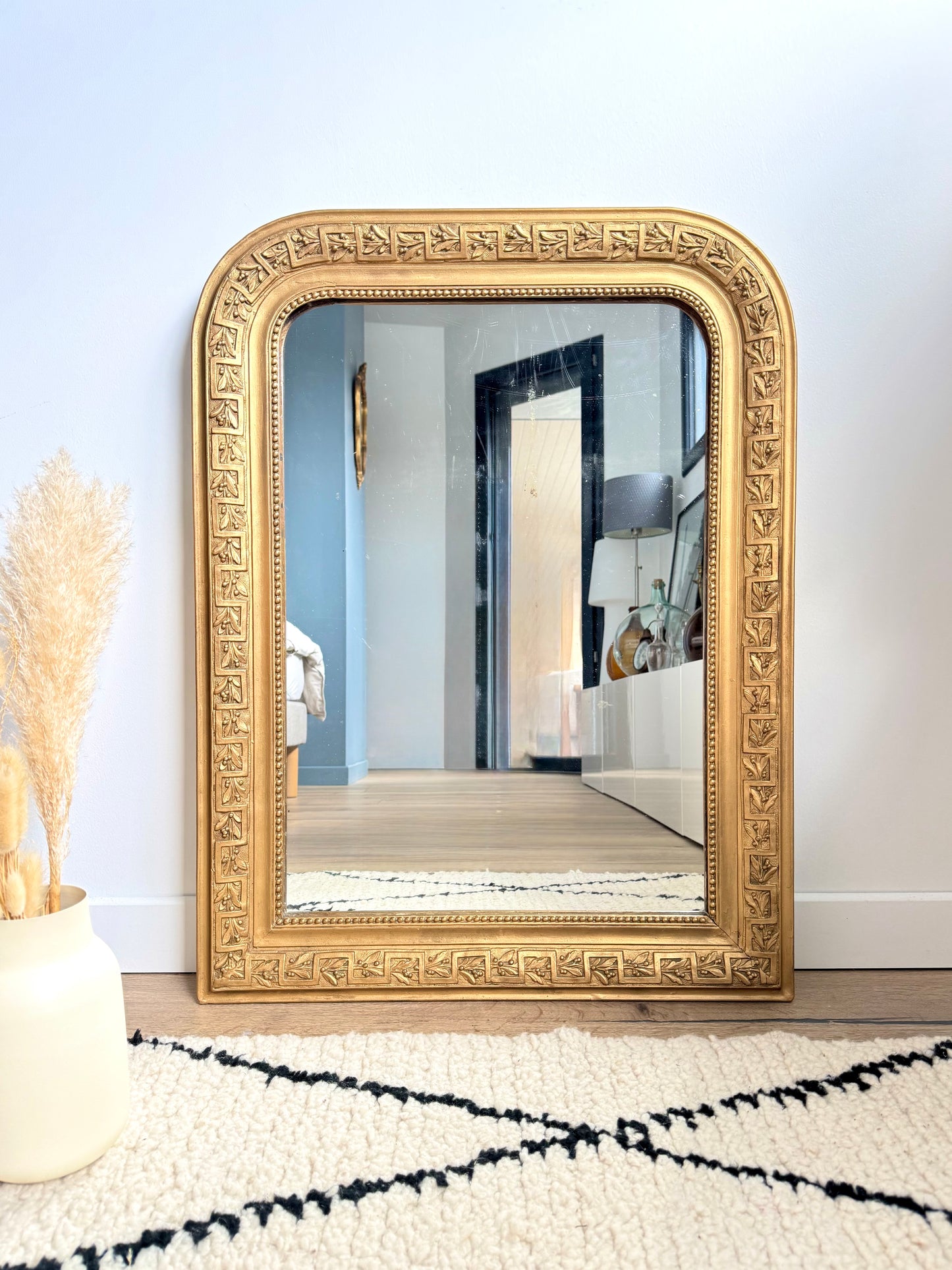 Miroir ancien doré Louis Philippe