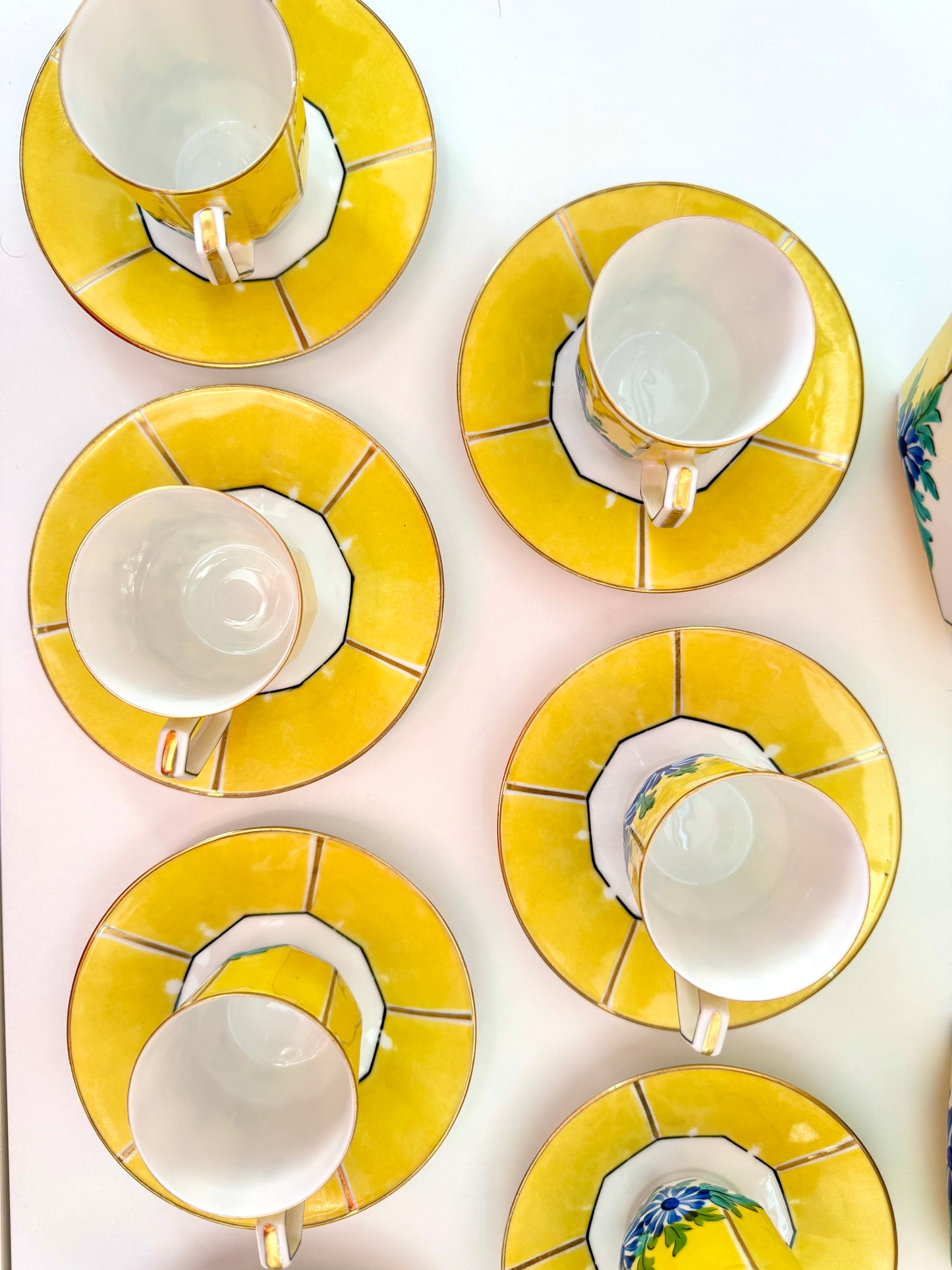 Service à café/thé Art Déco -
Porcelaine de Limoges France