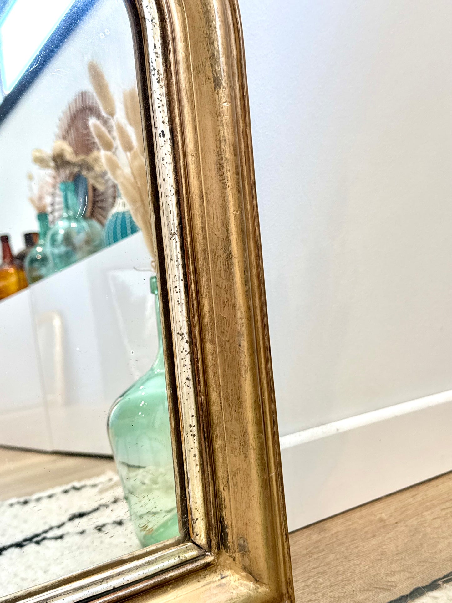 Miroir ancien doré Louis Philippe