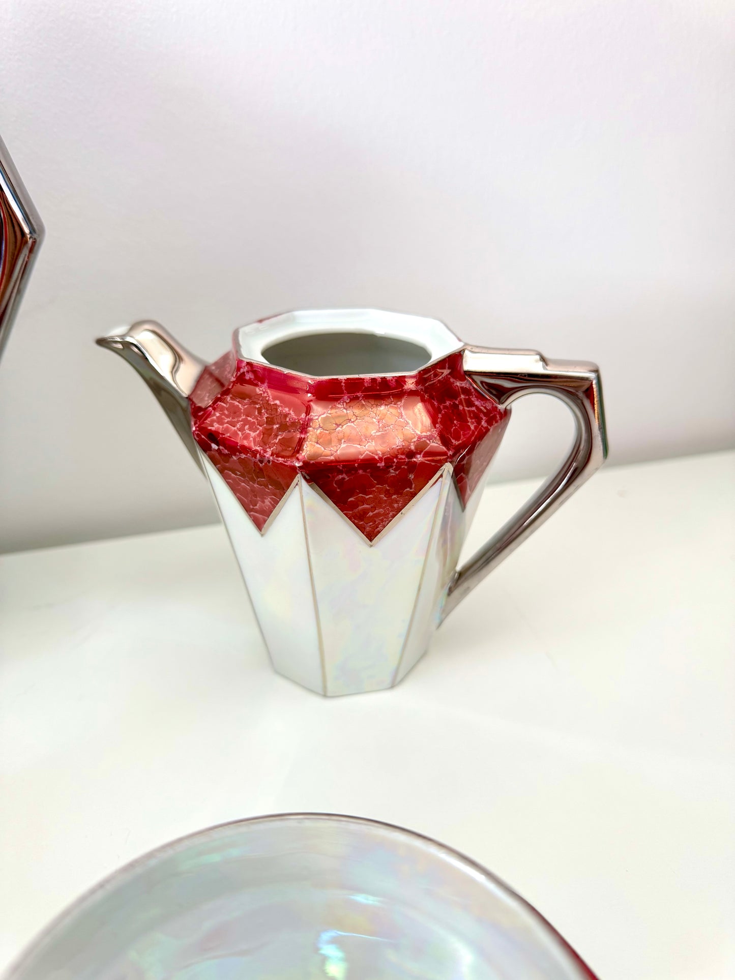 Service à café/thé Art déco, Porcelaine de Saxe