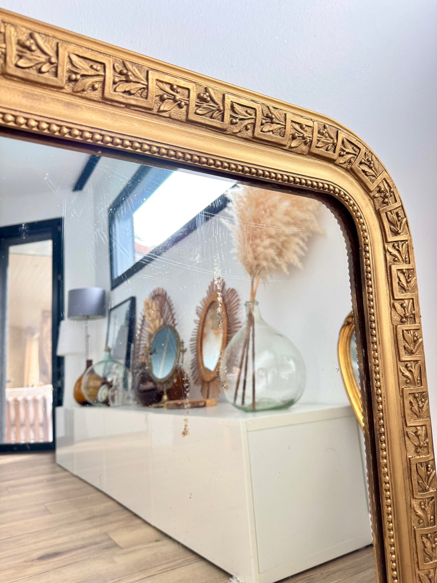 Miroir ancien doré Louis Philippe