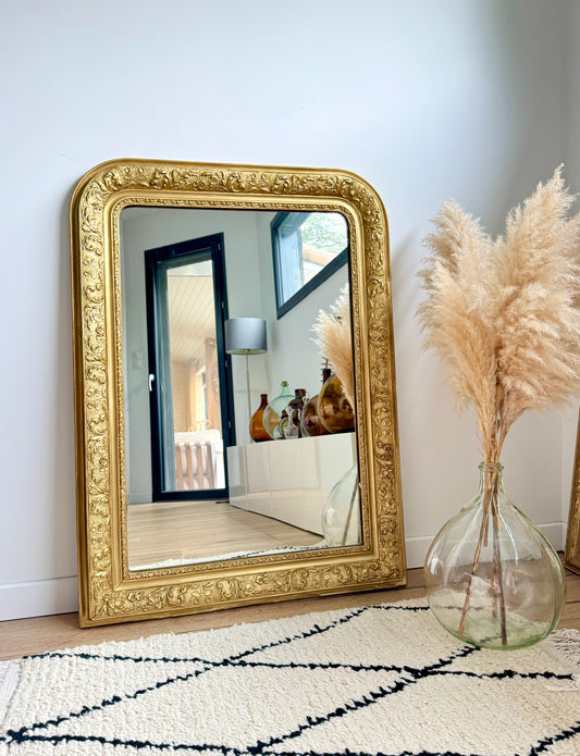 Miroir ancien doré Louis Philippe
