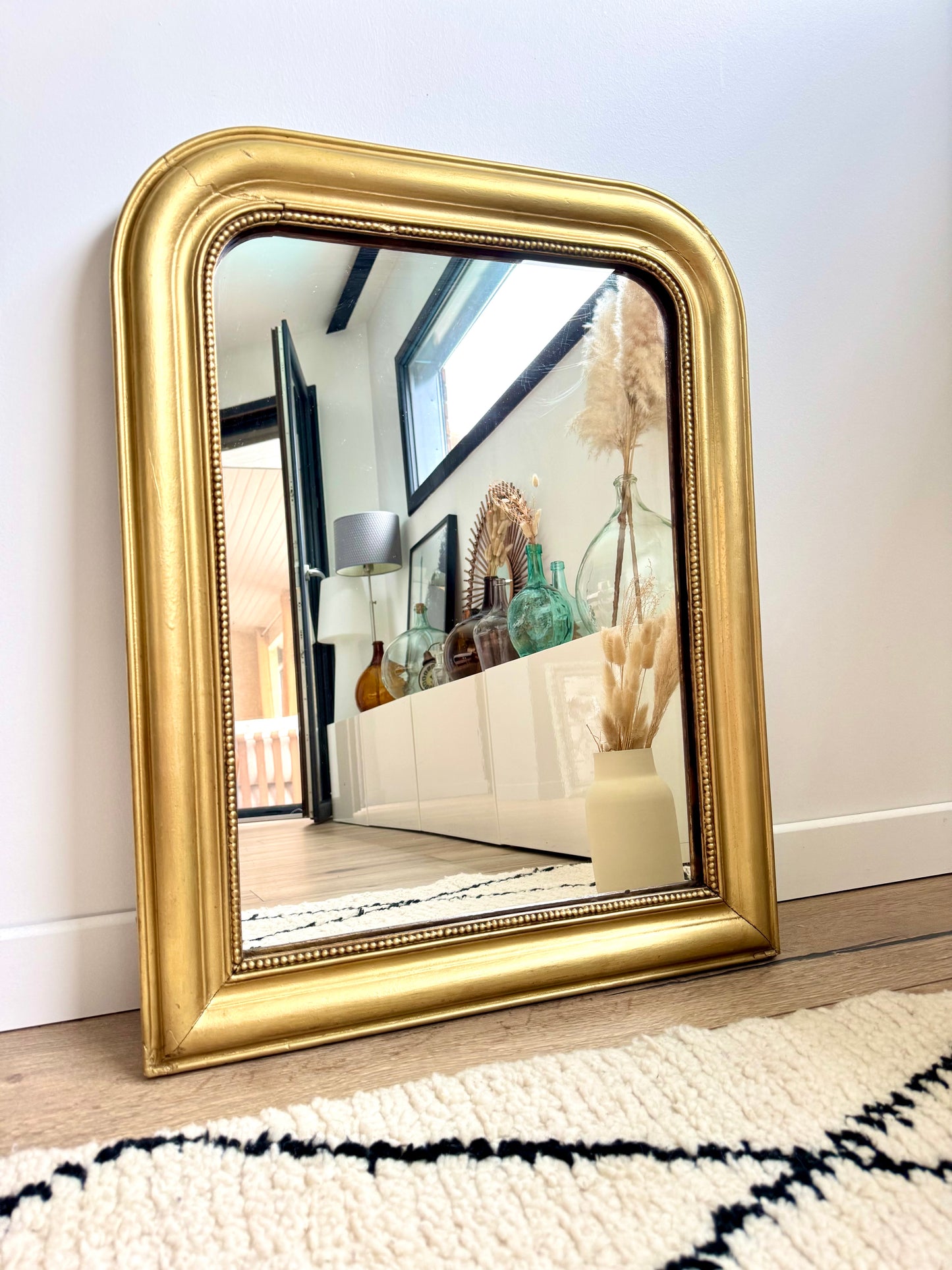 Miroir ancien doré Louis Philippe