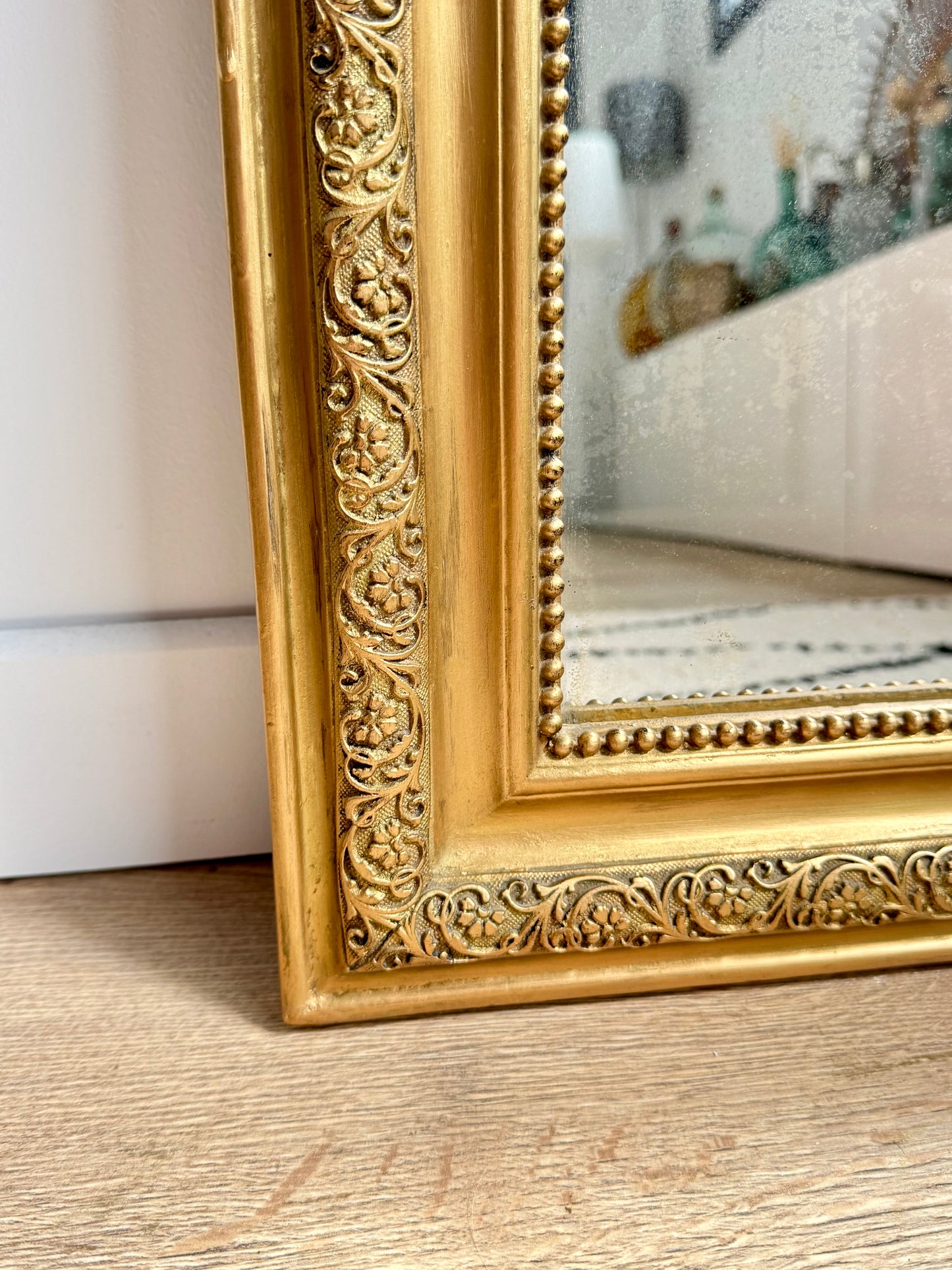Miroir ancien doré Louis Philippe