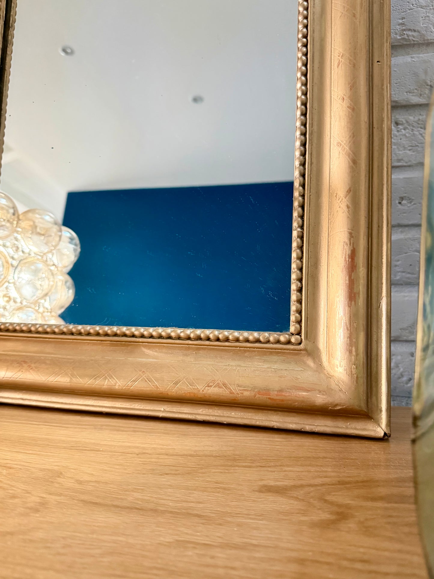 Miroir ancien doré Louis Philippe