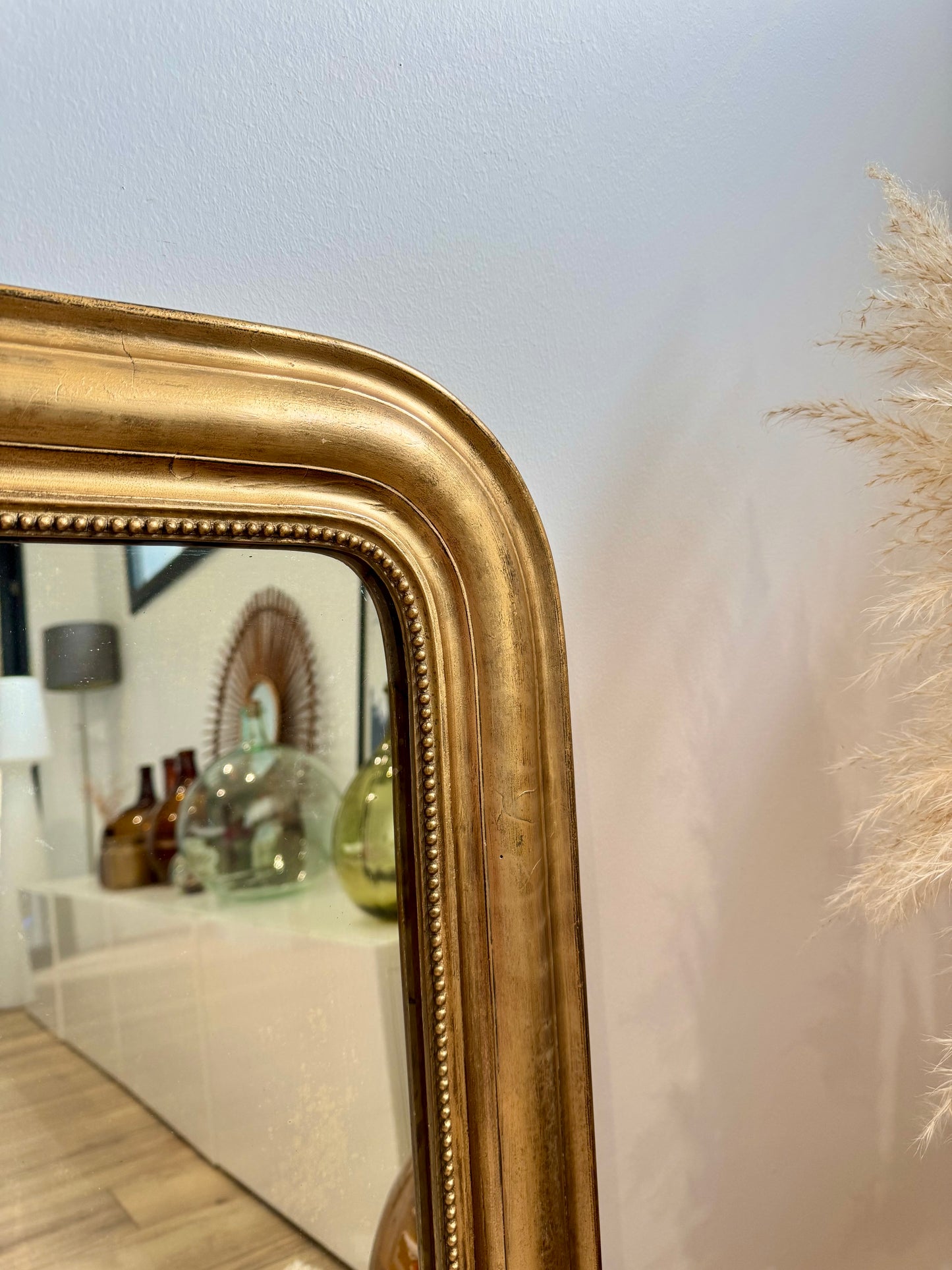Miroir ancien doré Louis Philippe
