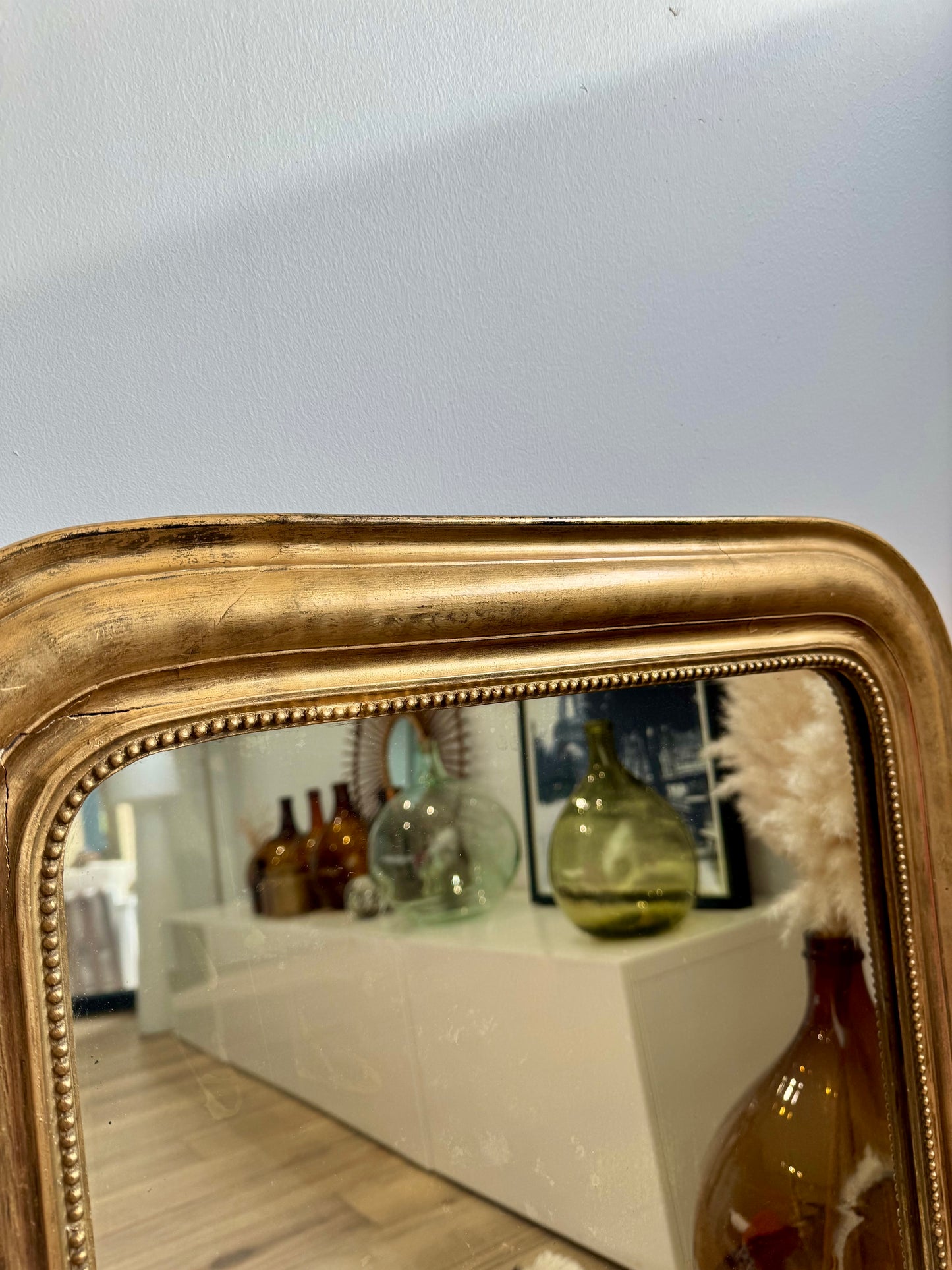Miroir ancien doré Louis Philippe