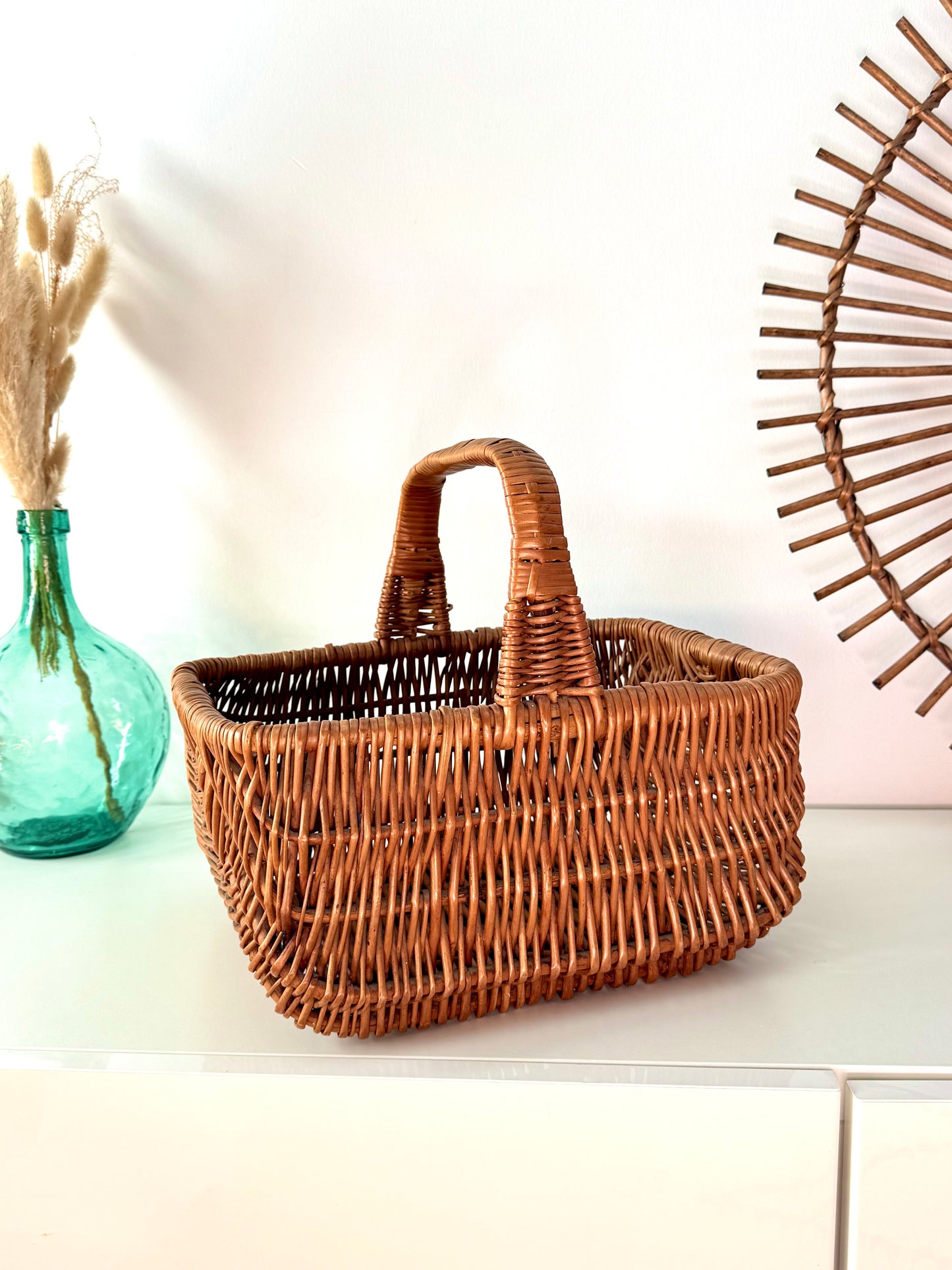 Panier ancien en osier
