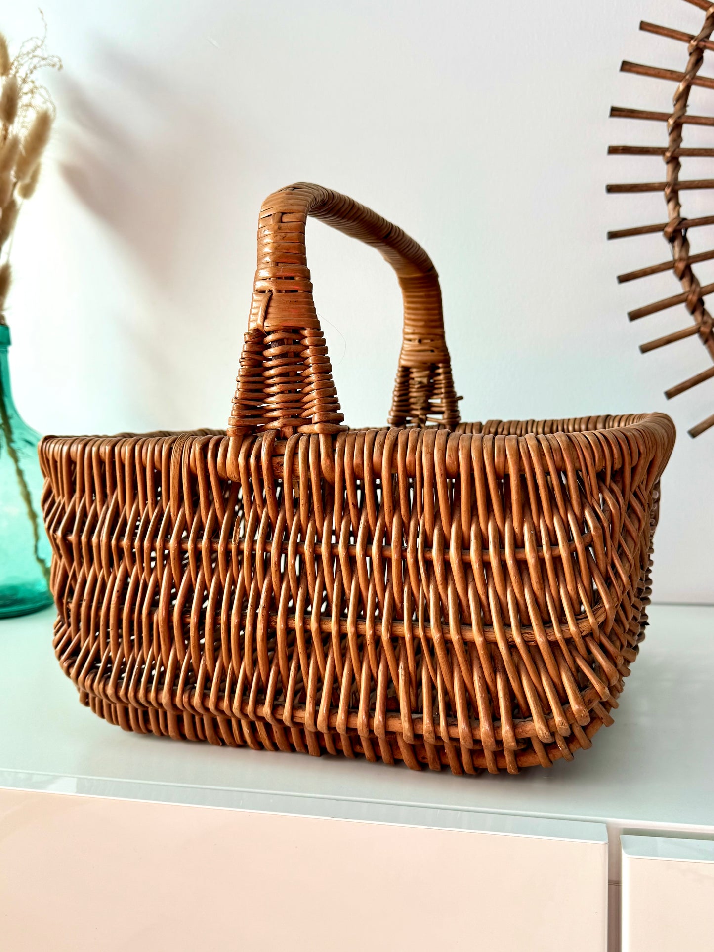 Panier ancien en osier
