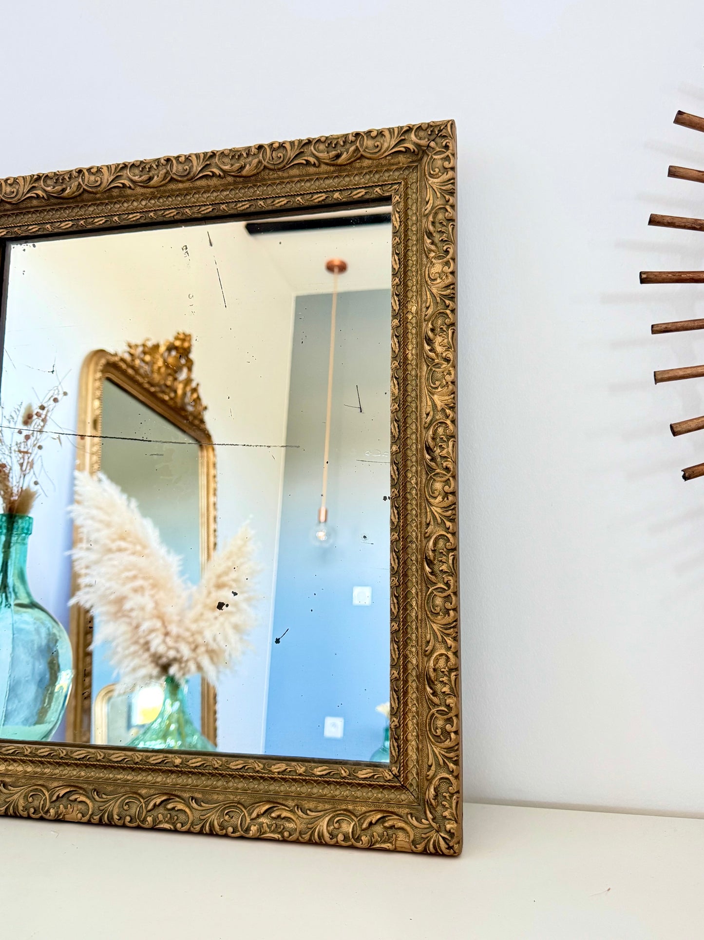 Miroir ancien doré