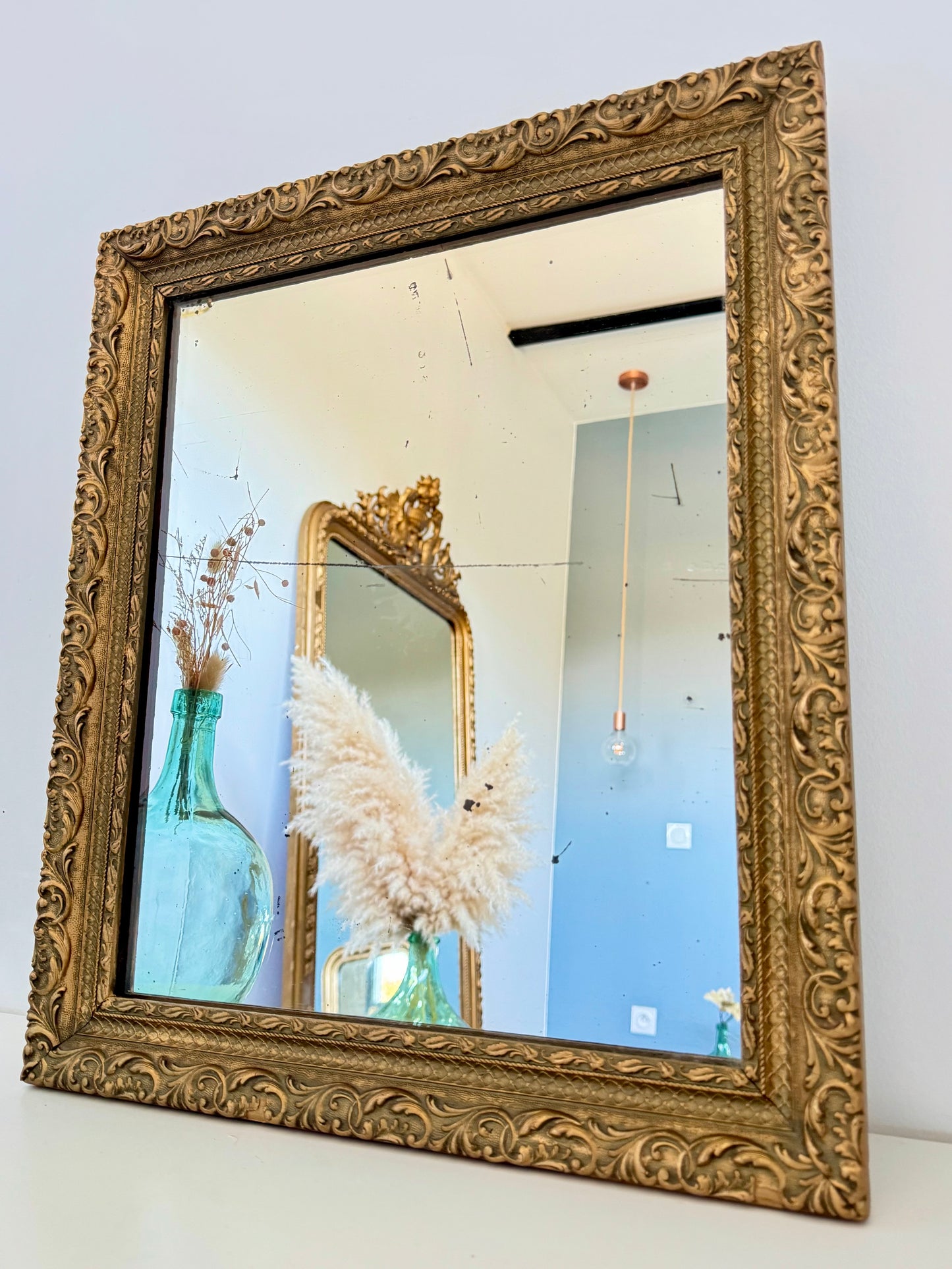 Miroir ancien doré