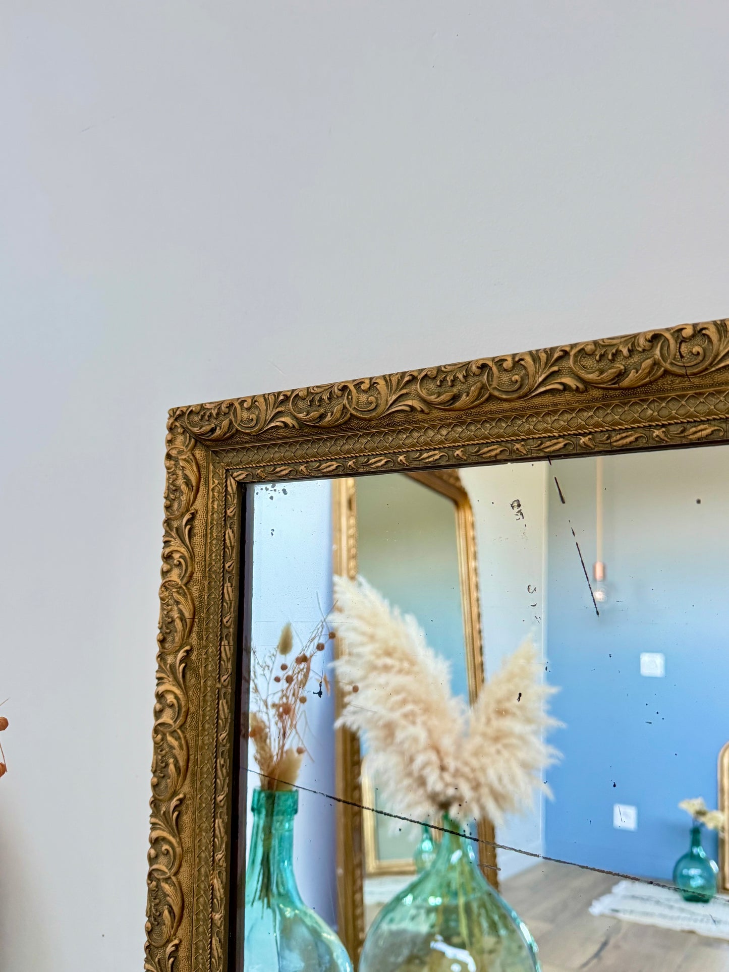 Miroir ancien doré