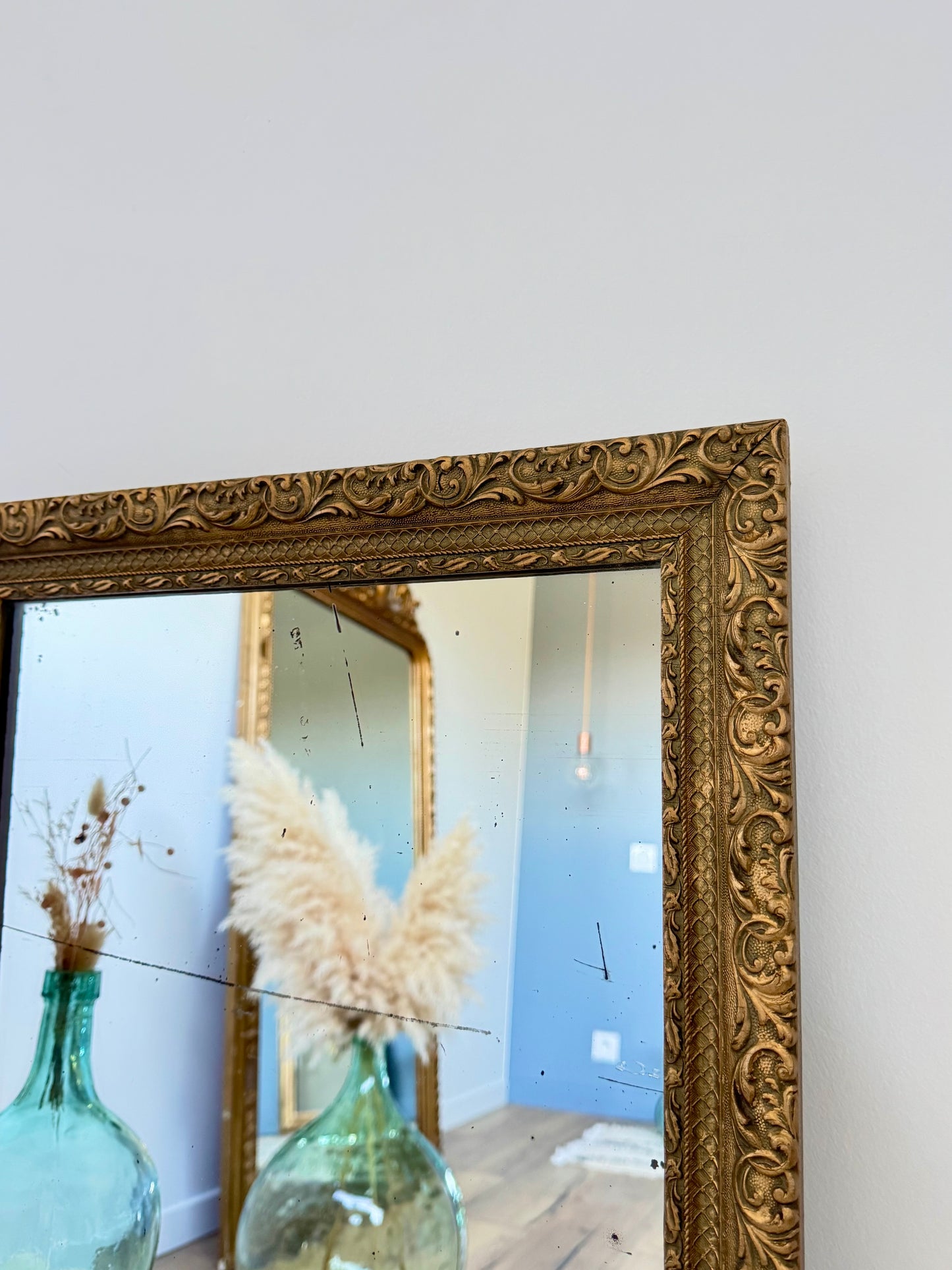Miroir ancien doré