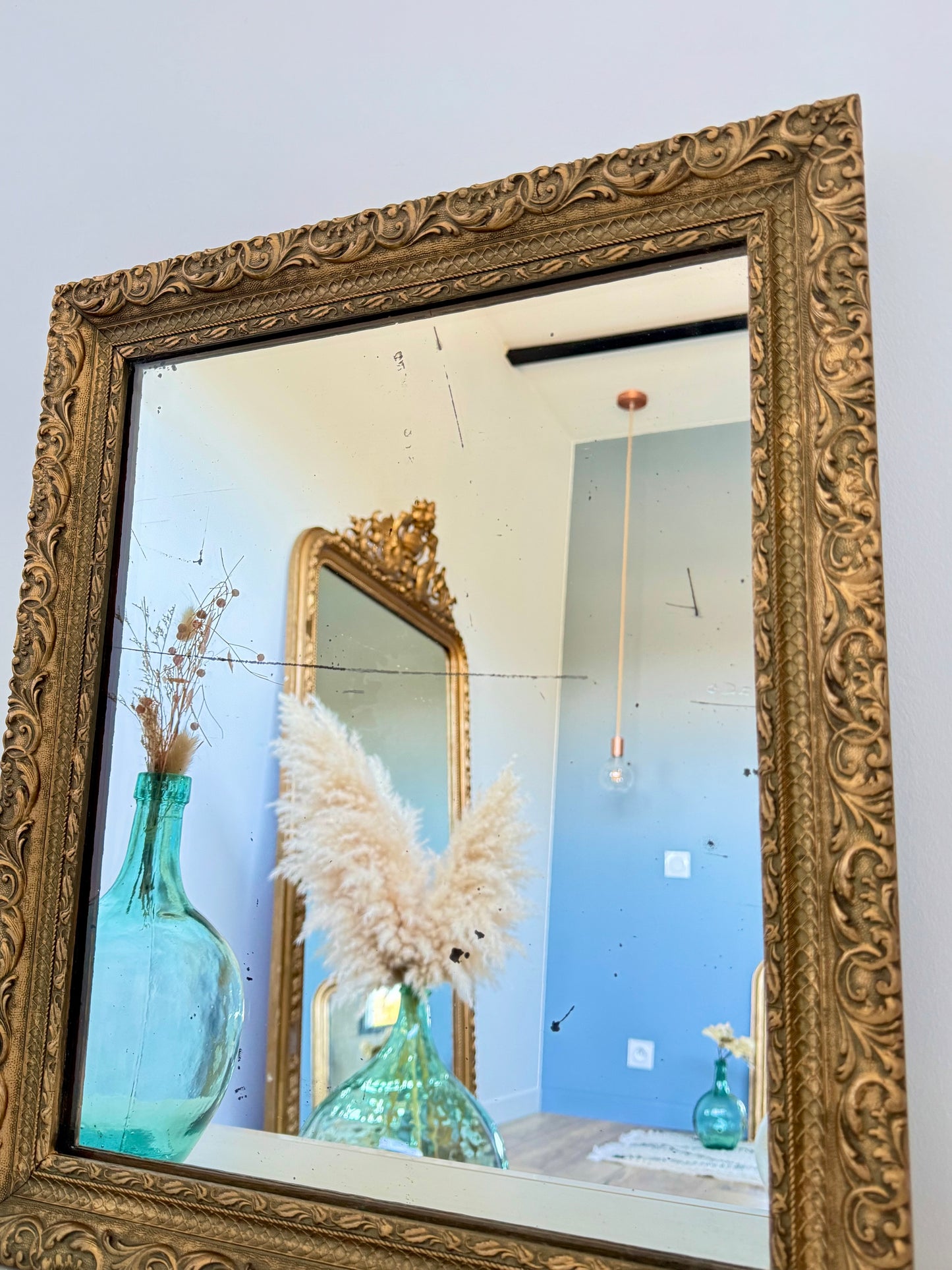 Miroir ancien doré