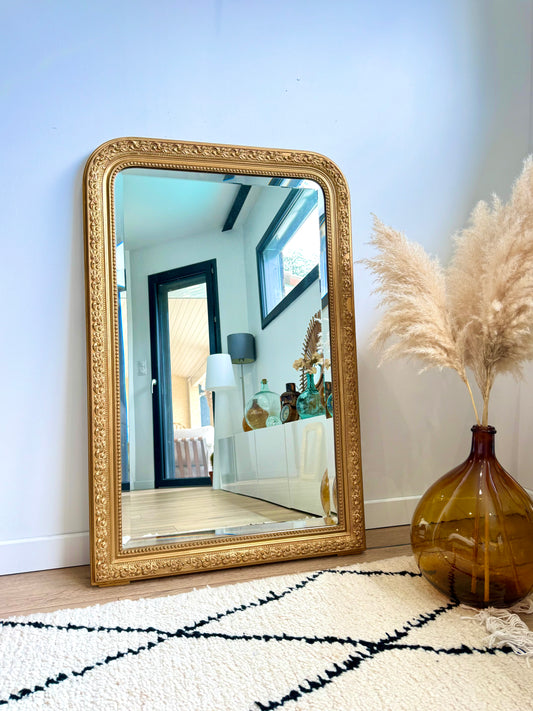Miroir ancien doré Louis Philippe