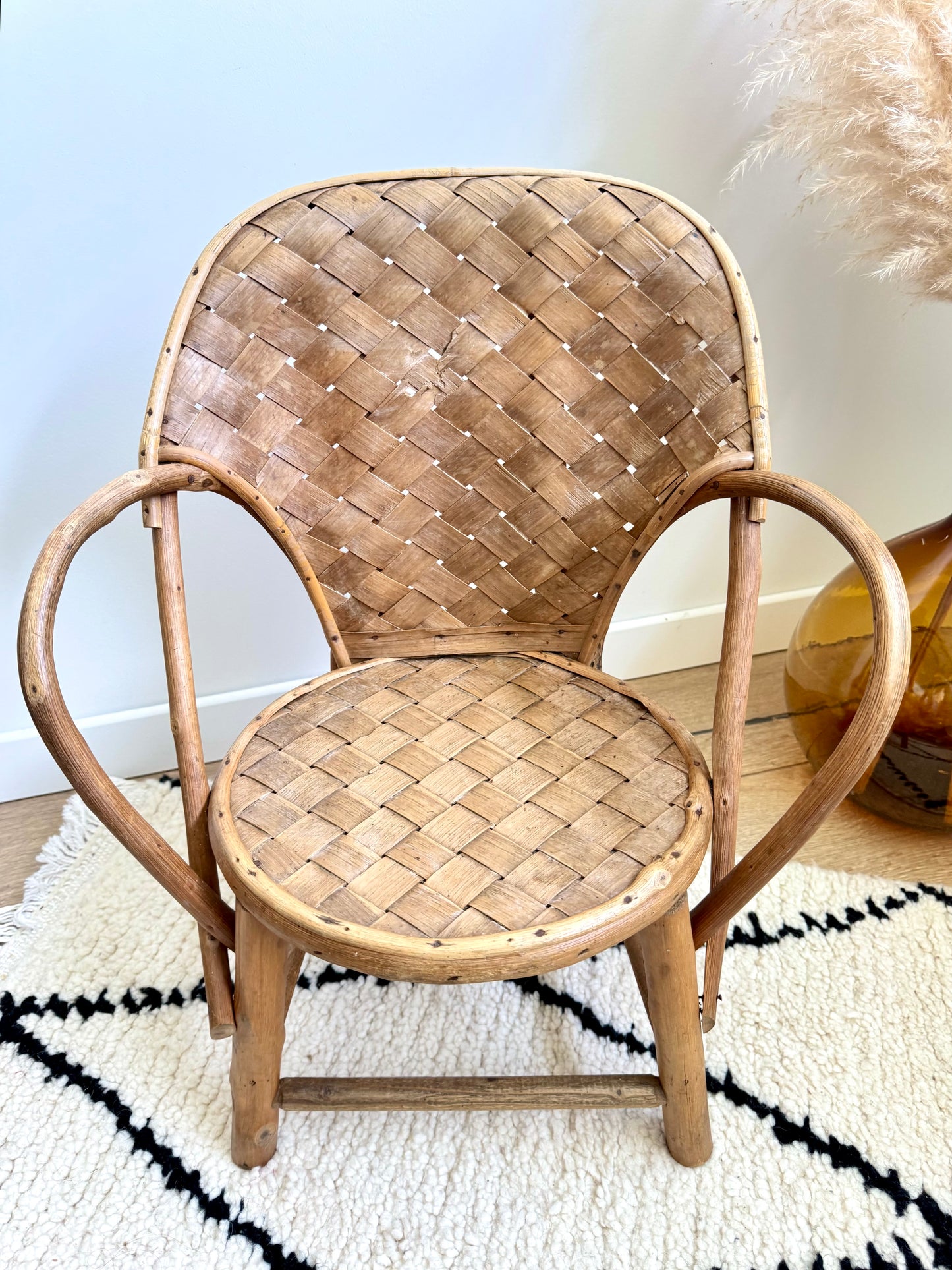 Chaise enfant en matières naturelles