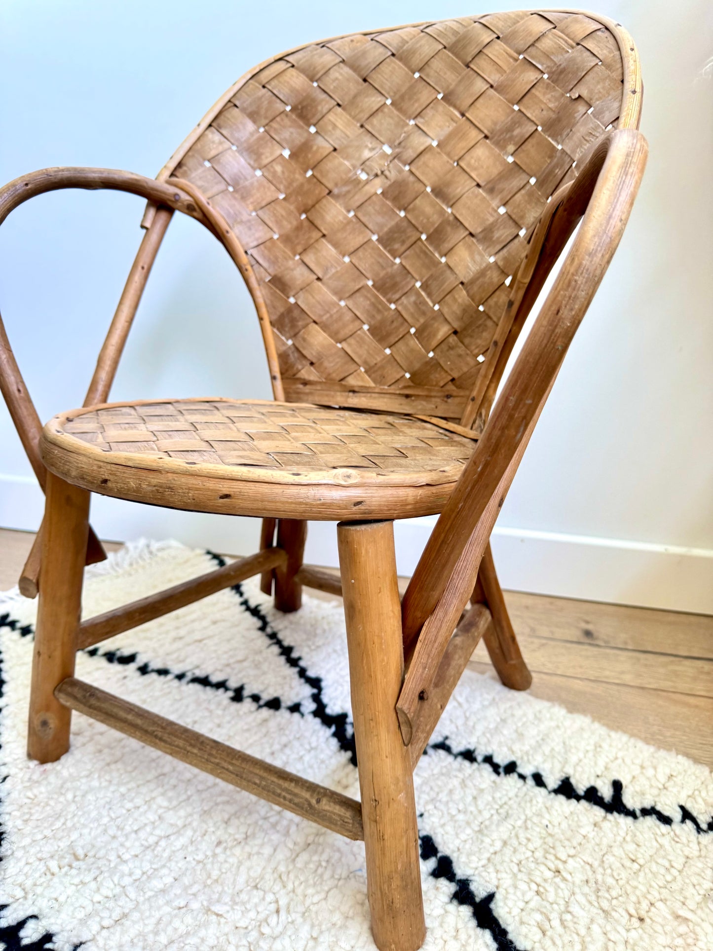 Chaise enfant en matières naturelles