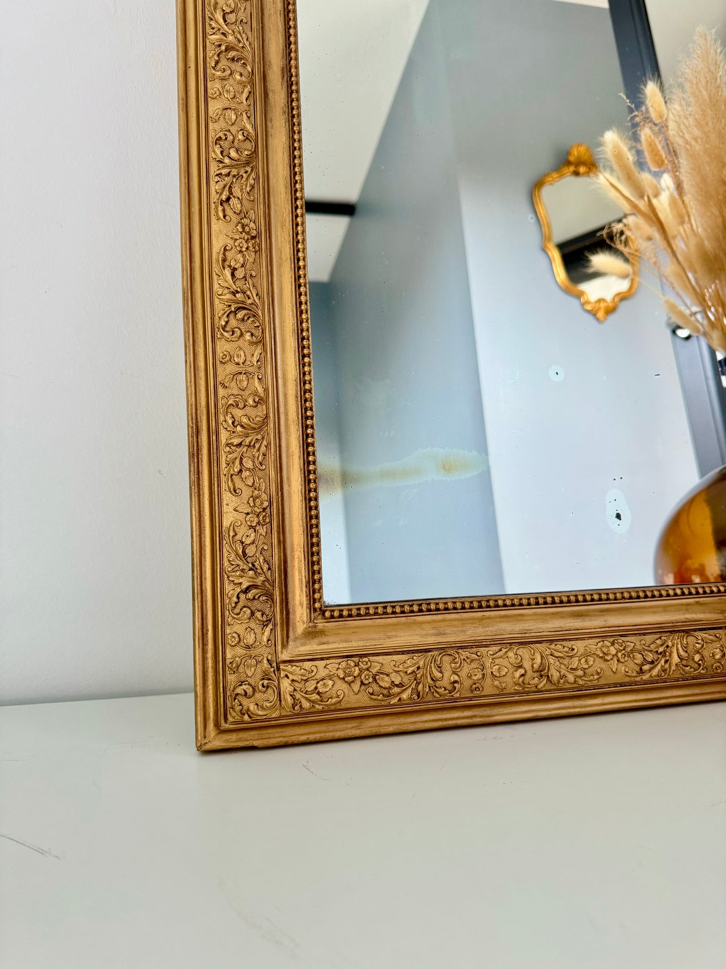 Miroir ancien doré Louis Philippe