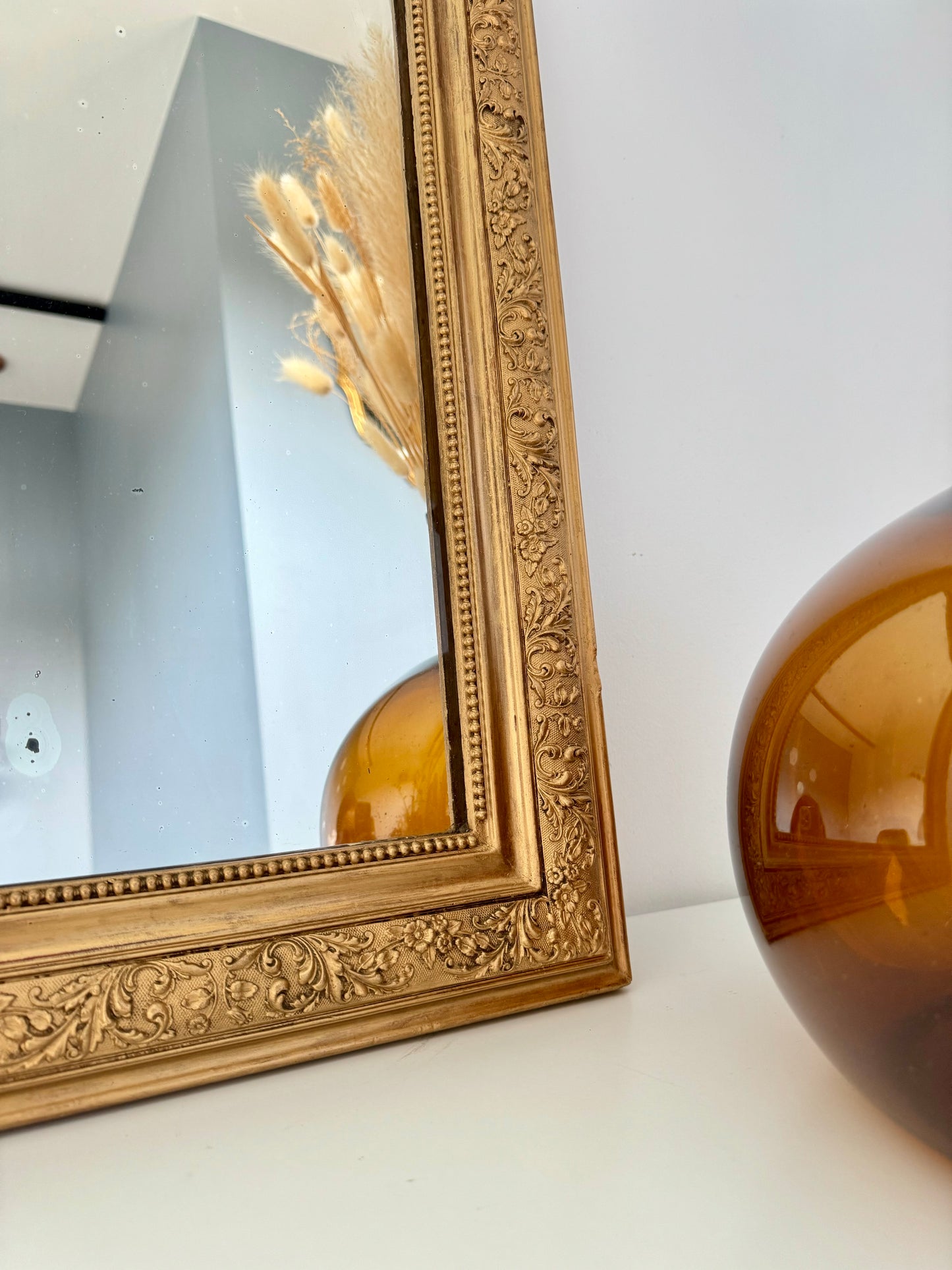 Miroir ancien doré Louis Philippe