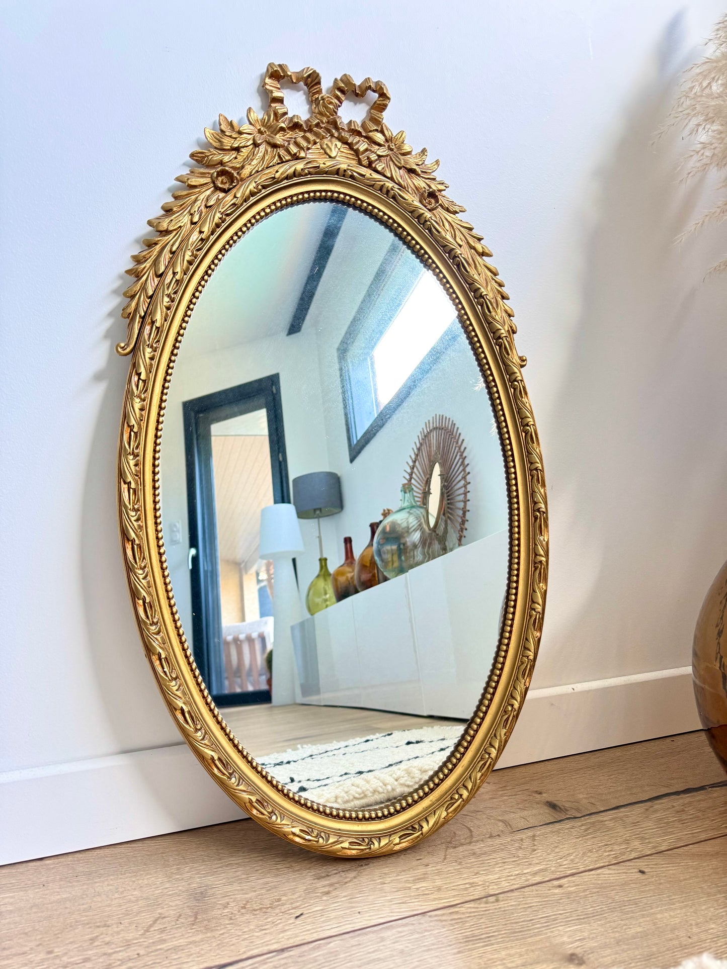 Miroir ancien, style classique, années 70