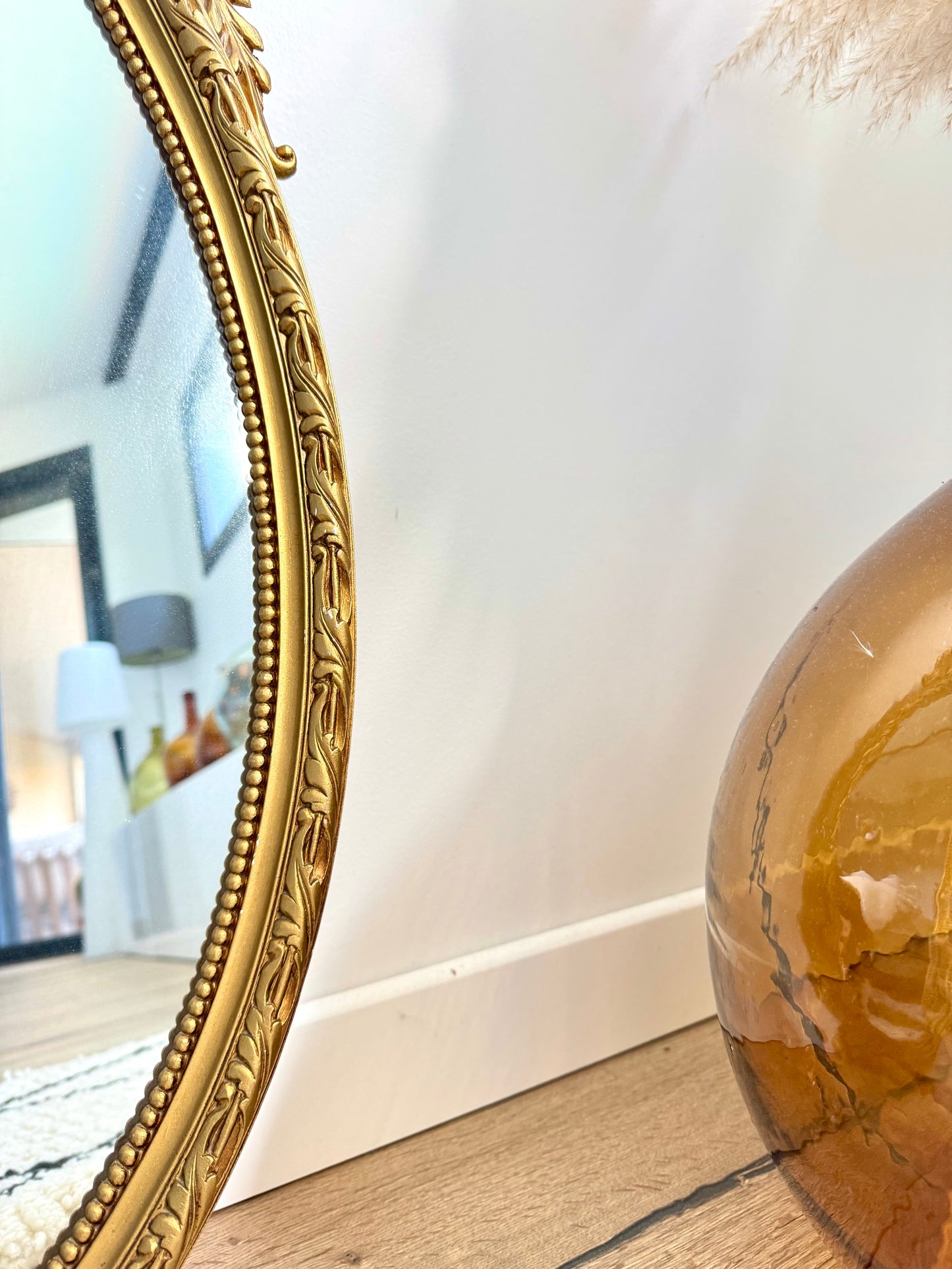 Miroir ancien, style classique, années 70