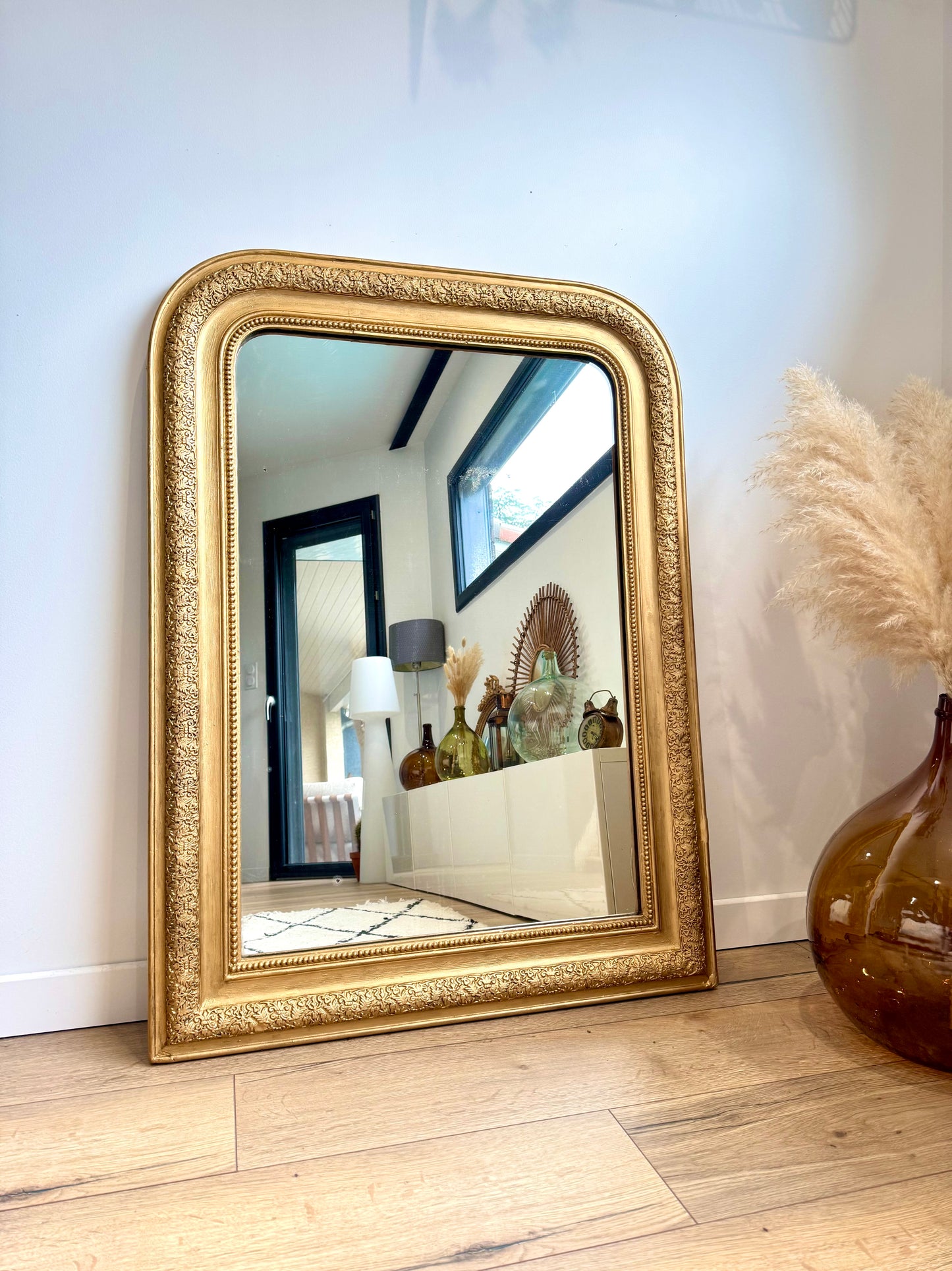 Miroir ancien doré Louis Philippe