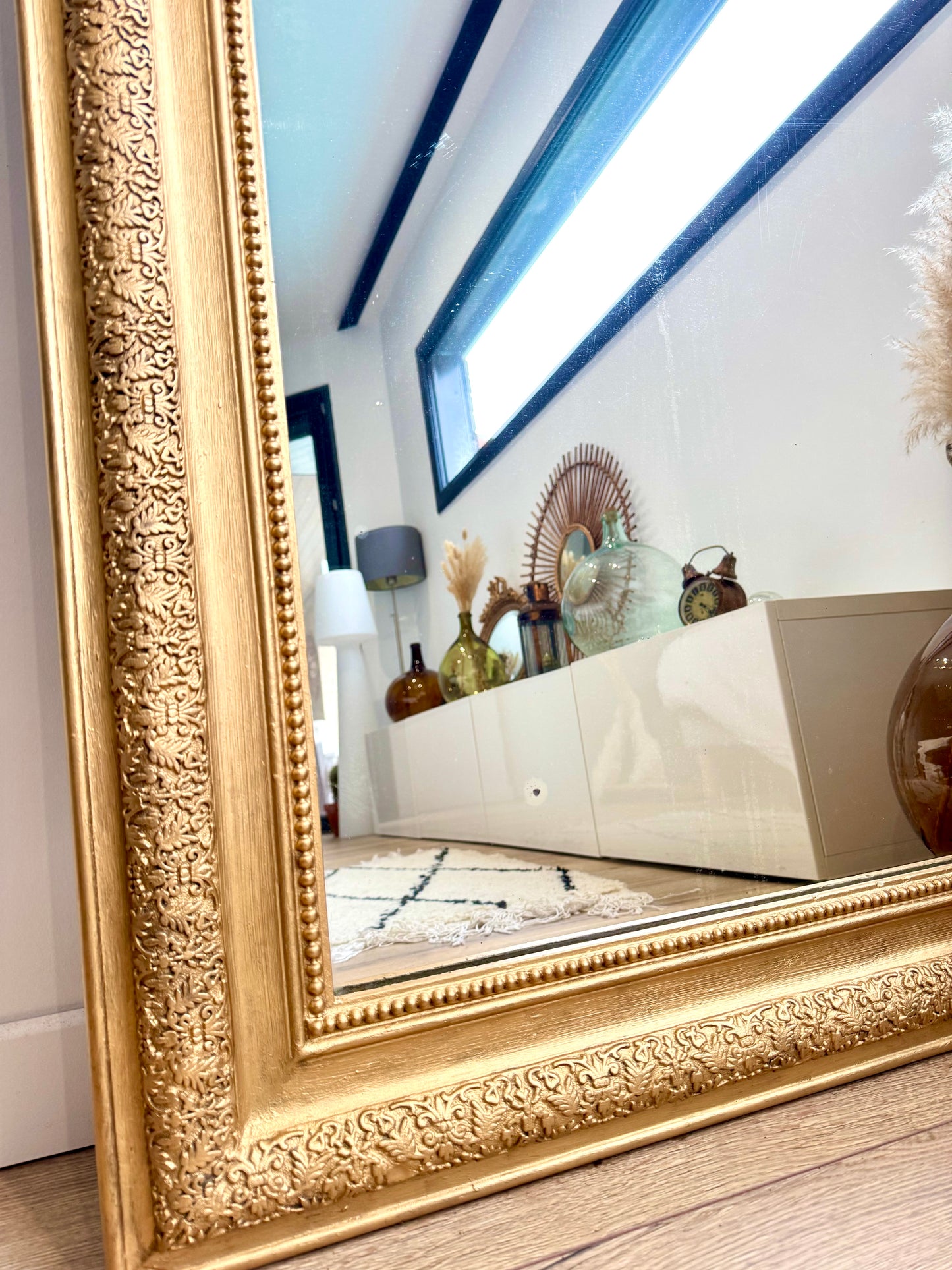 Miroir ancien doré Louis Philippe