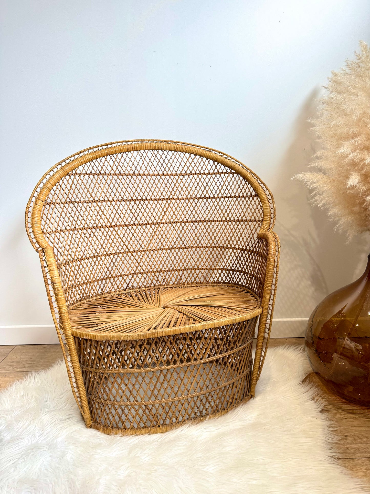 Fauteuil enfant en rotin