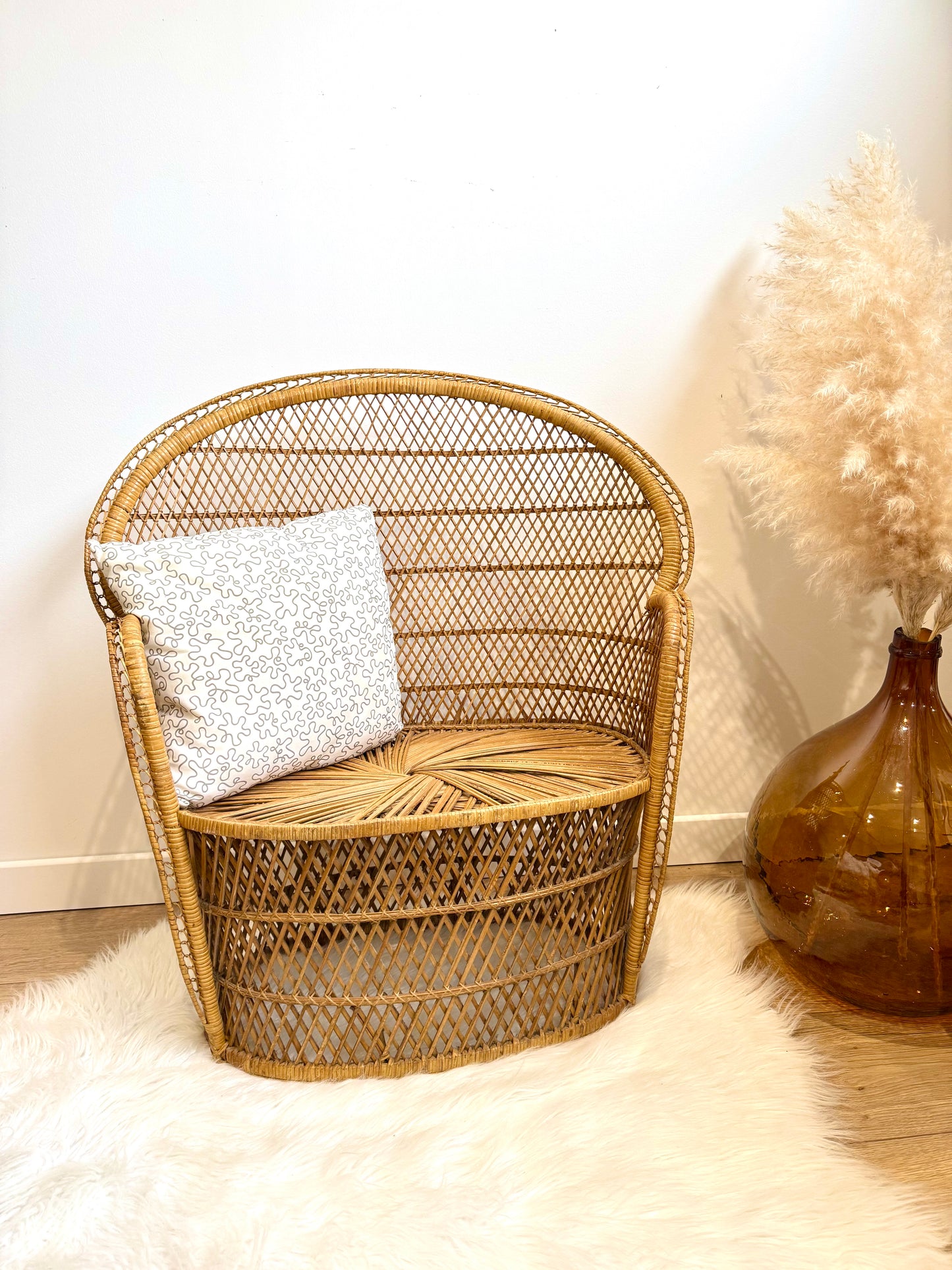Fauteuil enfant en rotin