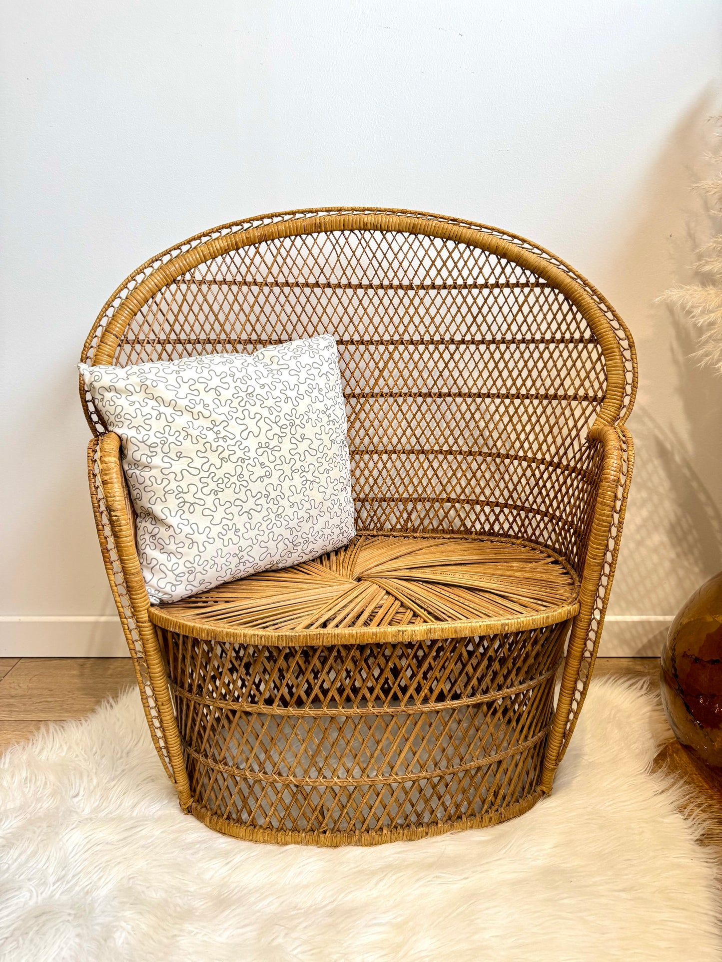 Fauteuil enfant en rotin