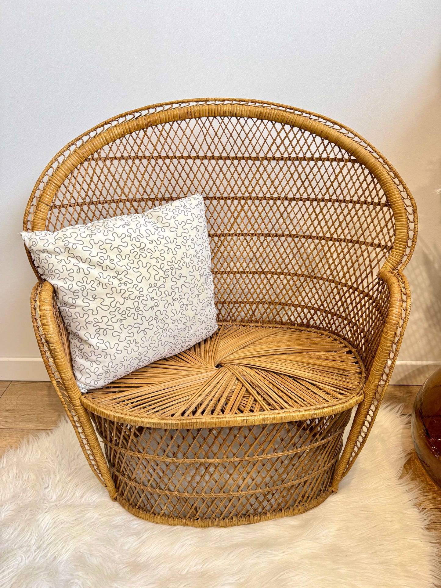 Fauteuil enfant en rotin