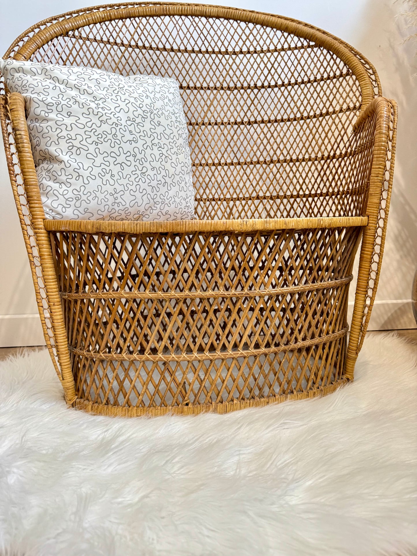 Fauteuil enfant en rotin