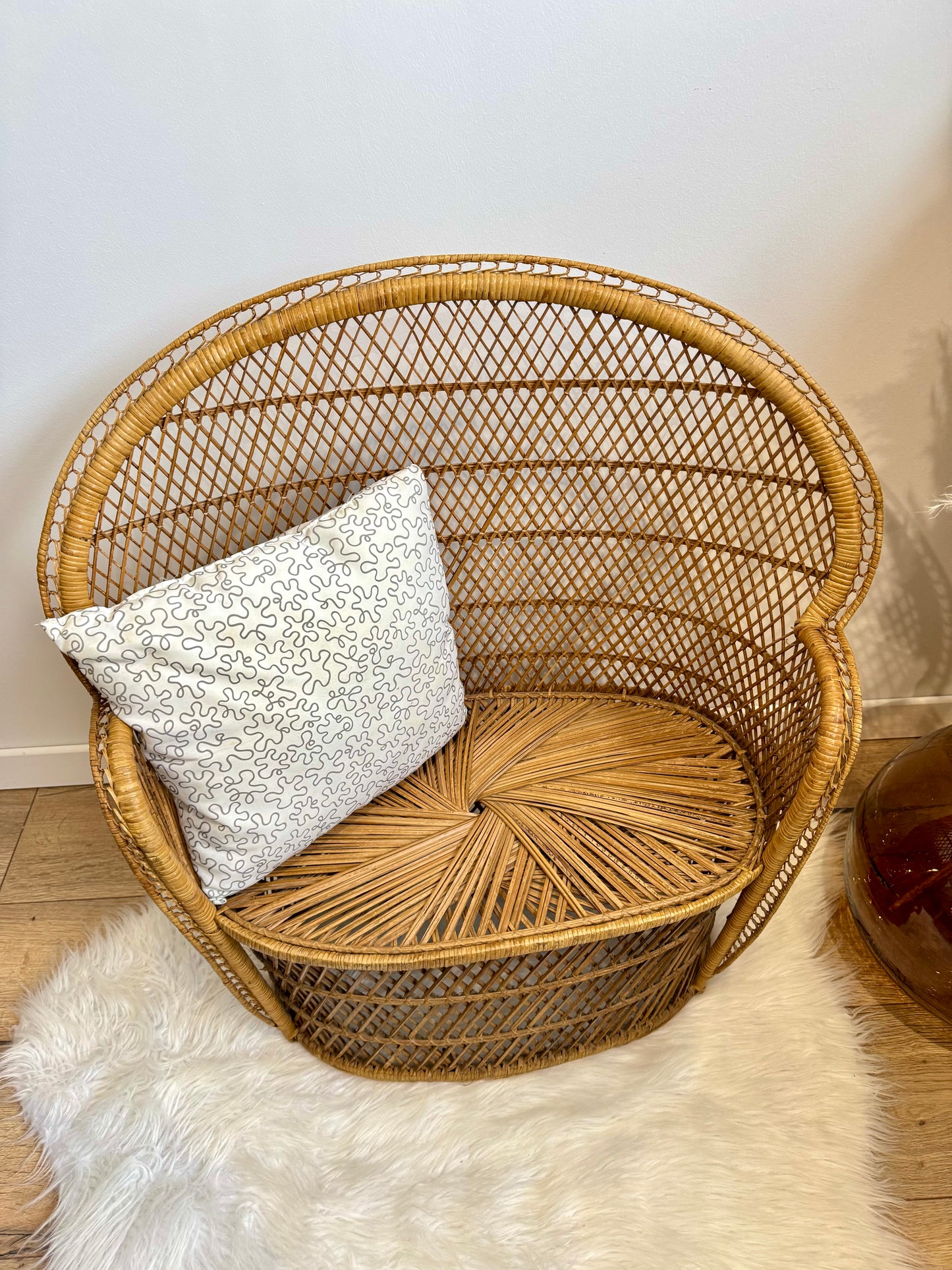 Fauteuil enfant en rotin